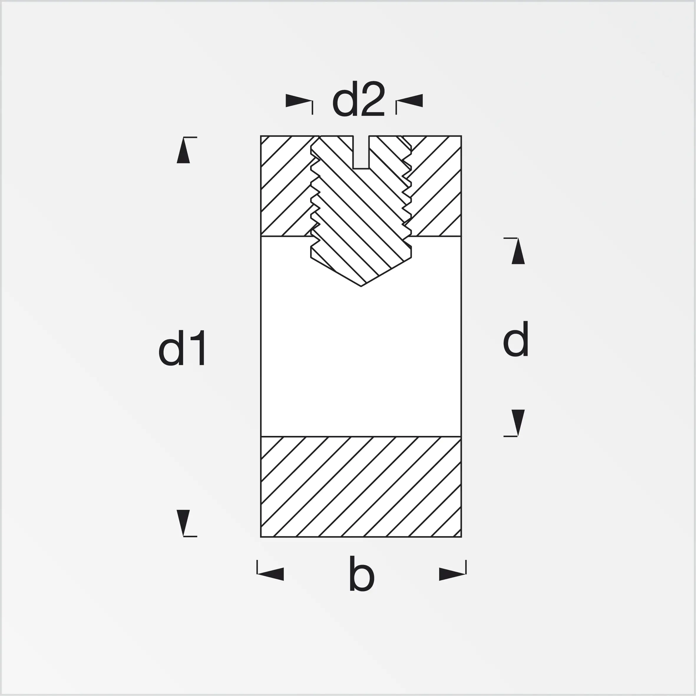 alfer Stellring M12 Stahl verzinkt