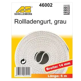 Schellenberg Rollladengurt grau Breite 14 mm - Länge 6 m