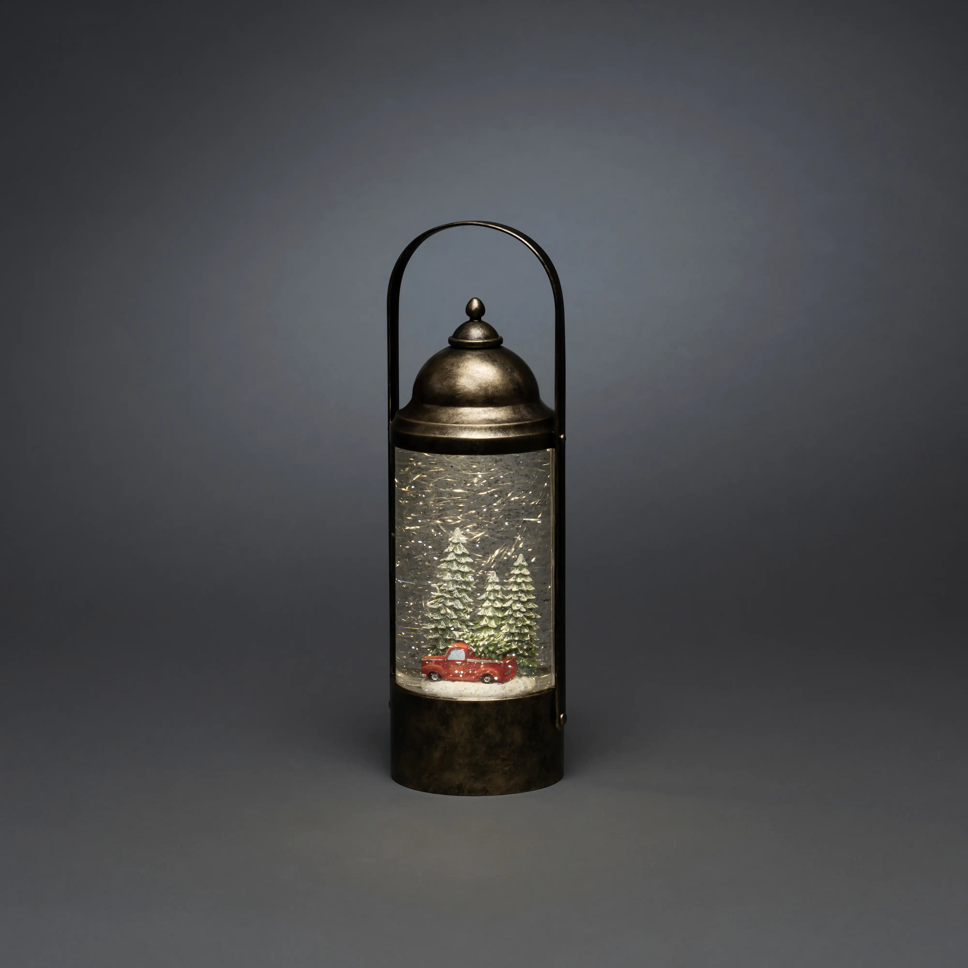 7318304348005 Konstsmide Wasserlaterne Weihnachtsbaum und Auto beleuchtet, 10 x 9 x 29 cm