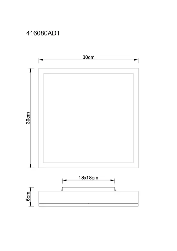 Globo Deckenleuchte Doro 30 x 30 cm L x B silber warmweiß