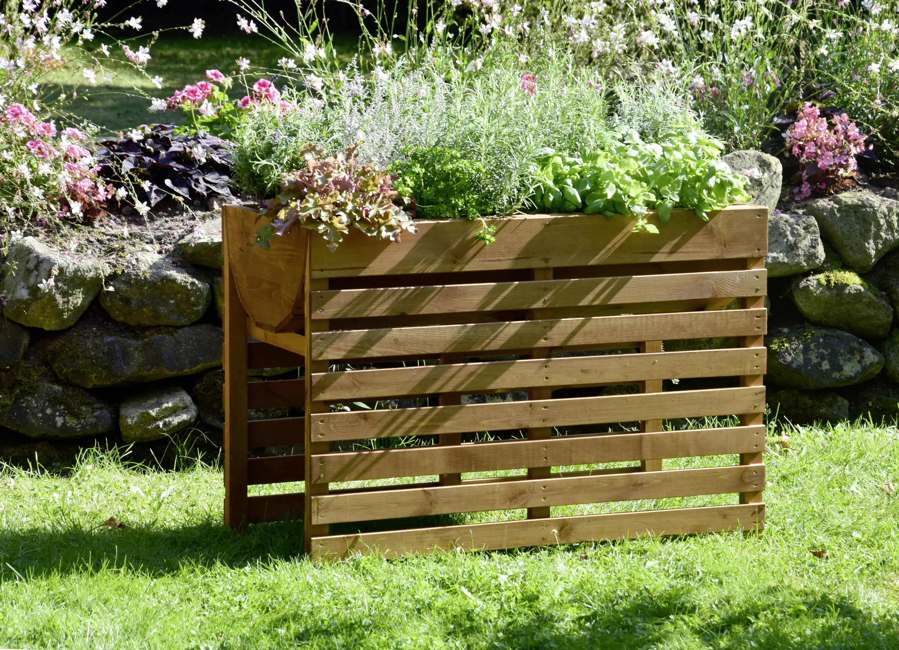 Dobar Hochbeet inkl. Pflanzfolie 100 x 50 x 71 cm