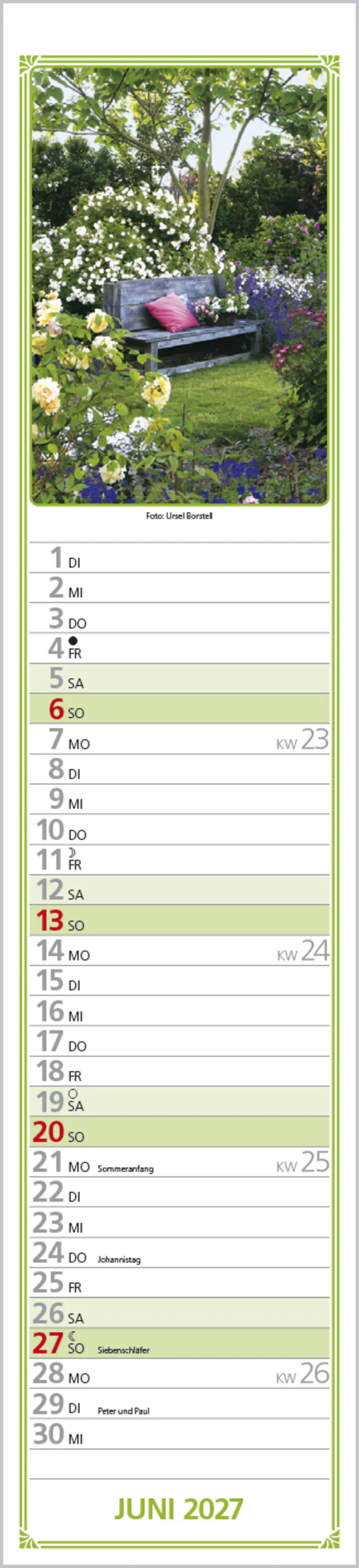 Korsch Kalender Rudis Gartenplaner 2027