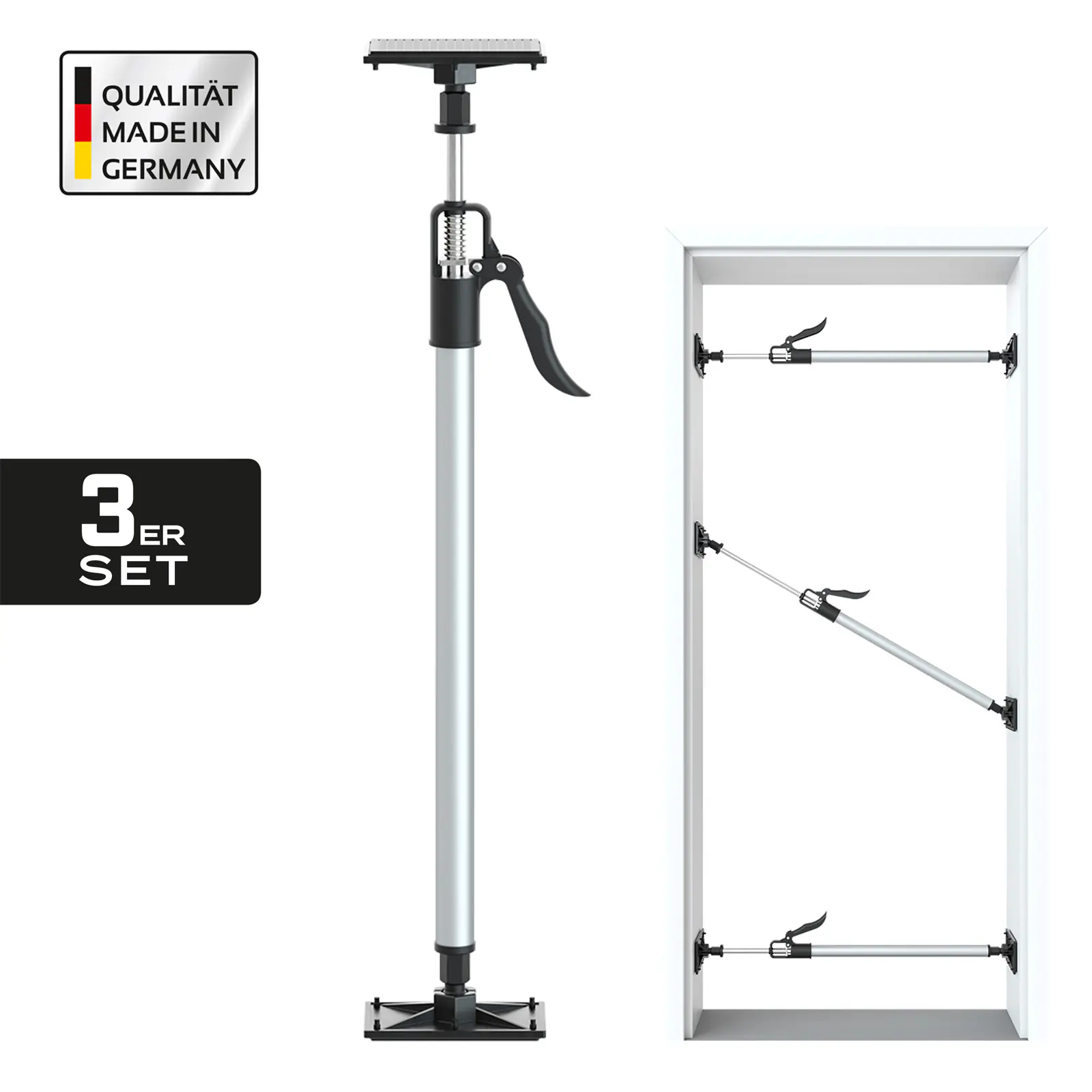 Profispann Schnell Türspanner Alu 3er-Set 66 - 99 cm Profispann Schnell Türspanner Alu 3er-Set 66 - 99 cm