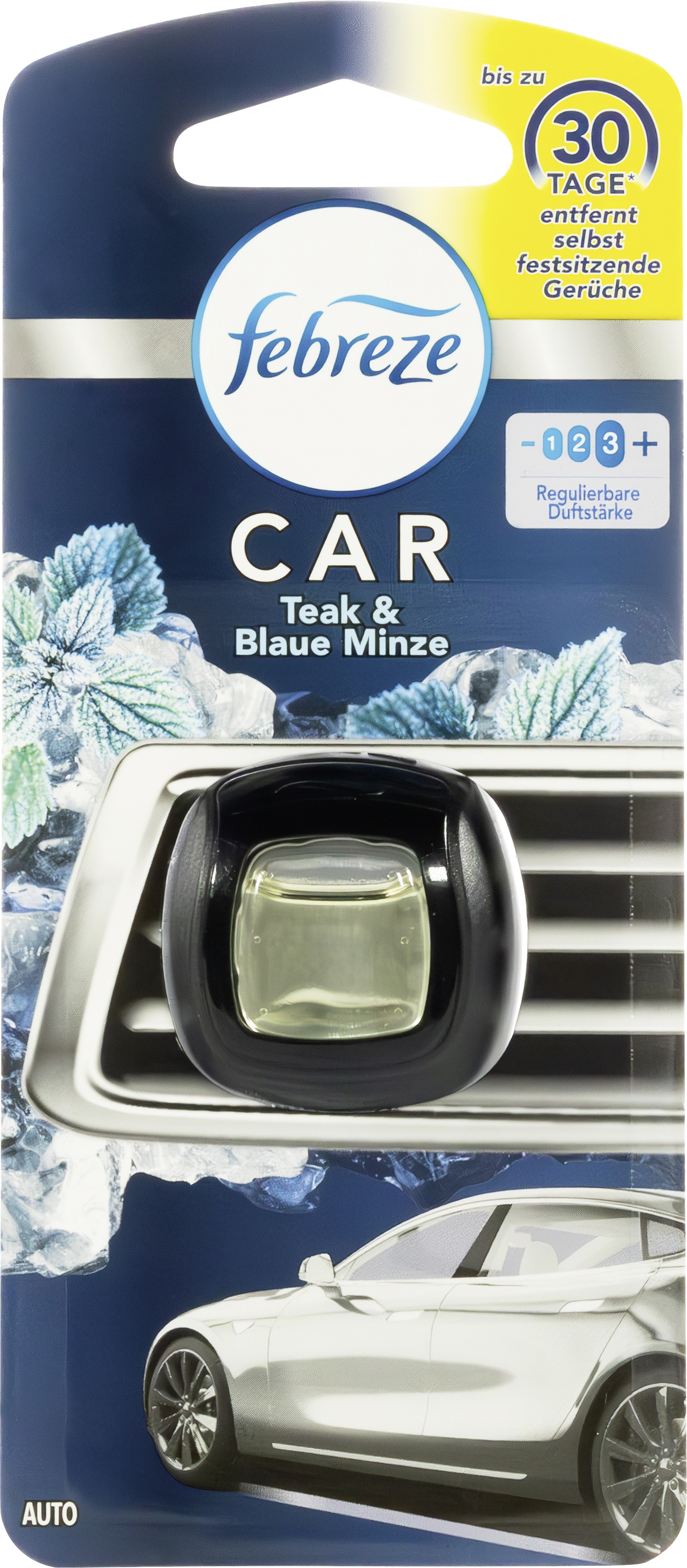 airflair Lufterfrischer Clip Febreze Car Teak & Blaue Minze