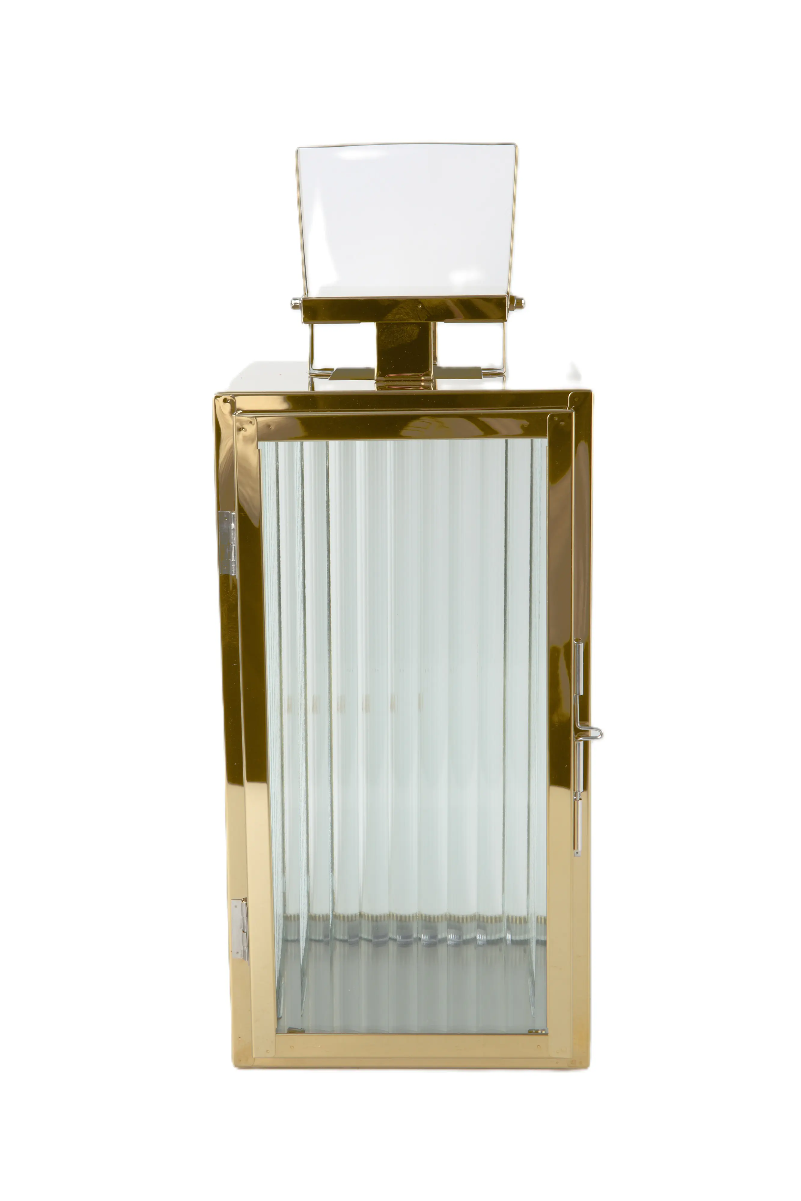 TrendLine Deko Laterne Edelstahl 15 x 14 x 30 cm gold