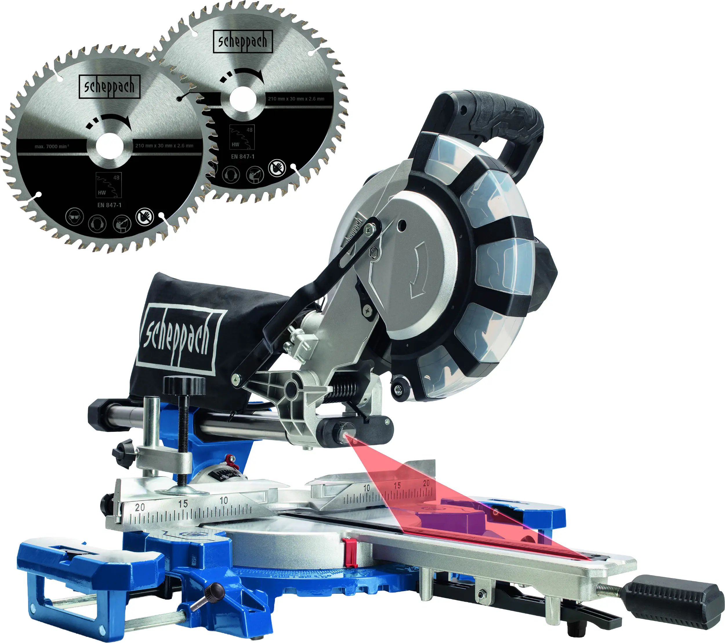 Scheppach Kapp-, Zug- und Gehrungssäge HM254SPX 340 mm Schnittbreite