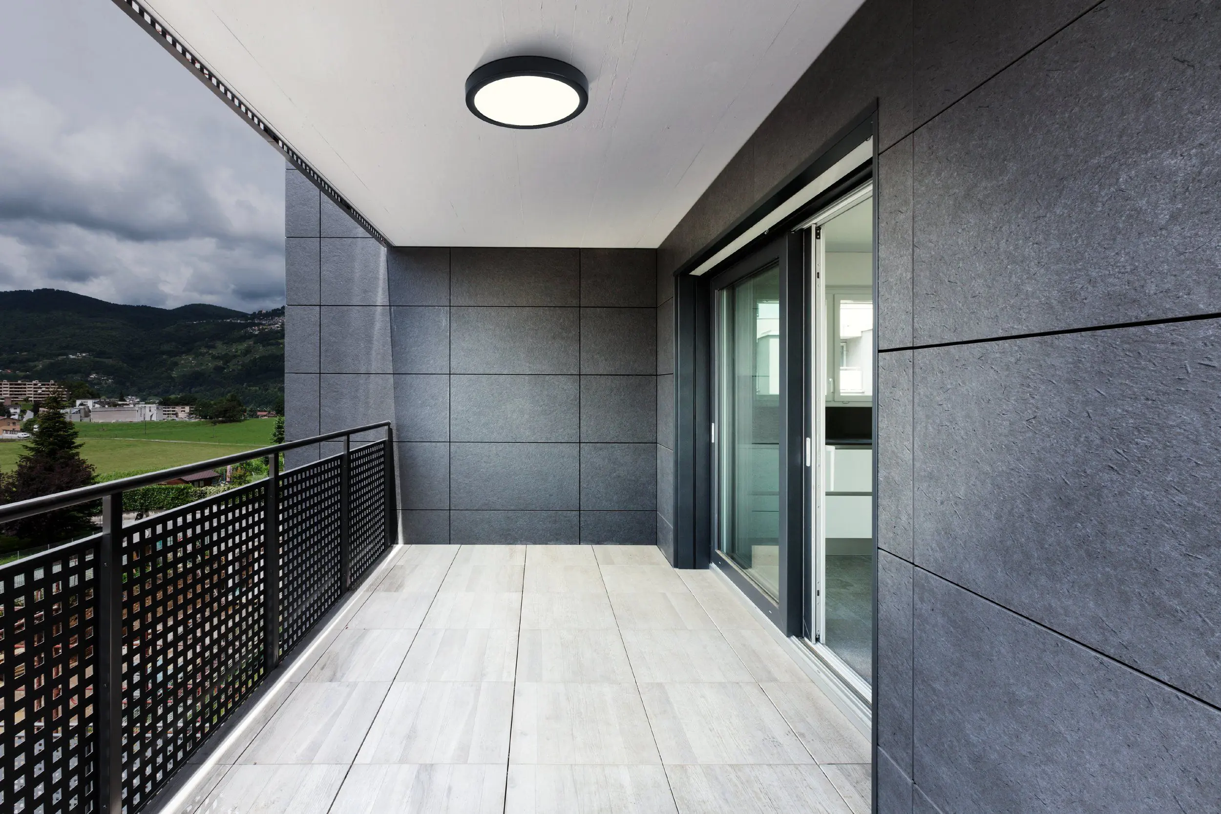 Eglo LED Außen-Aufbauleuchte Argolis 2 schwarz Ø 28,5 cm