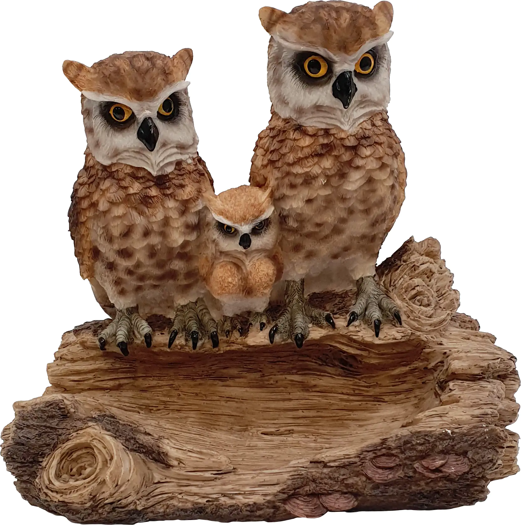 4250486148437 Dekofigur Vogeltränke Eulen 25 x 28 x 18 cm