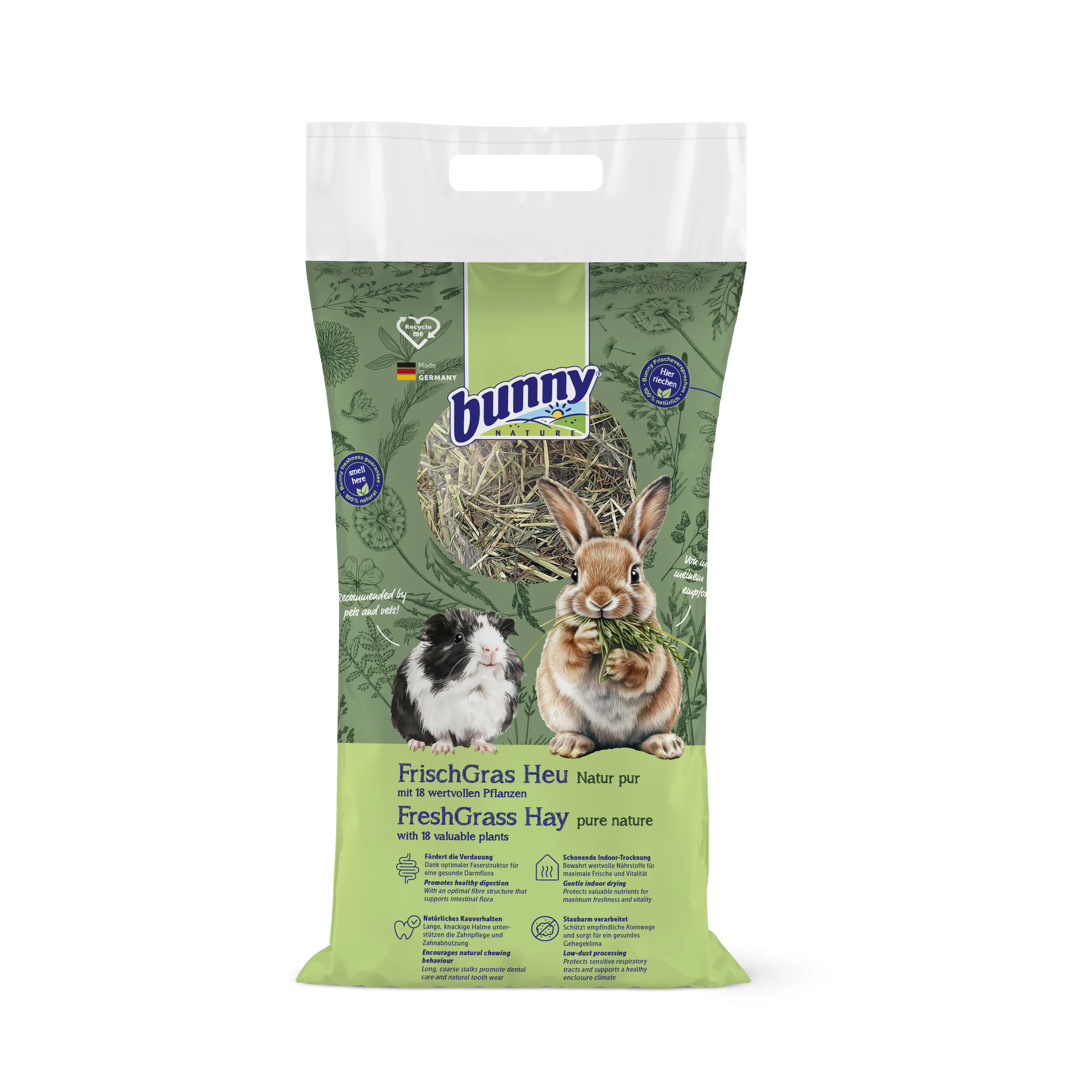 bunny FrischGras Heu Natur Pur 750 g