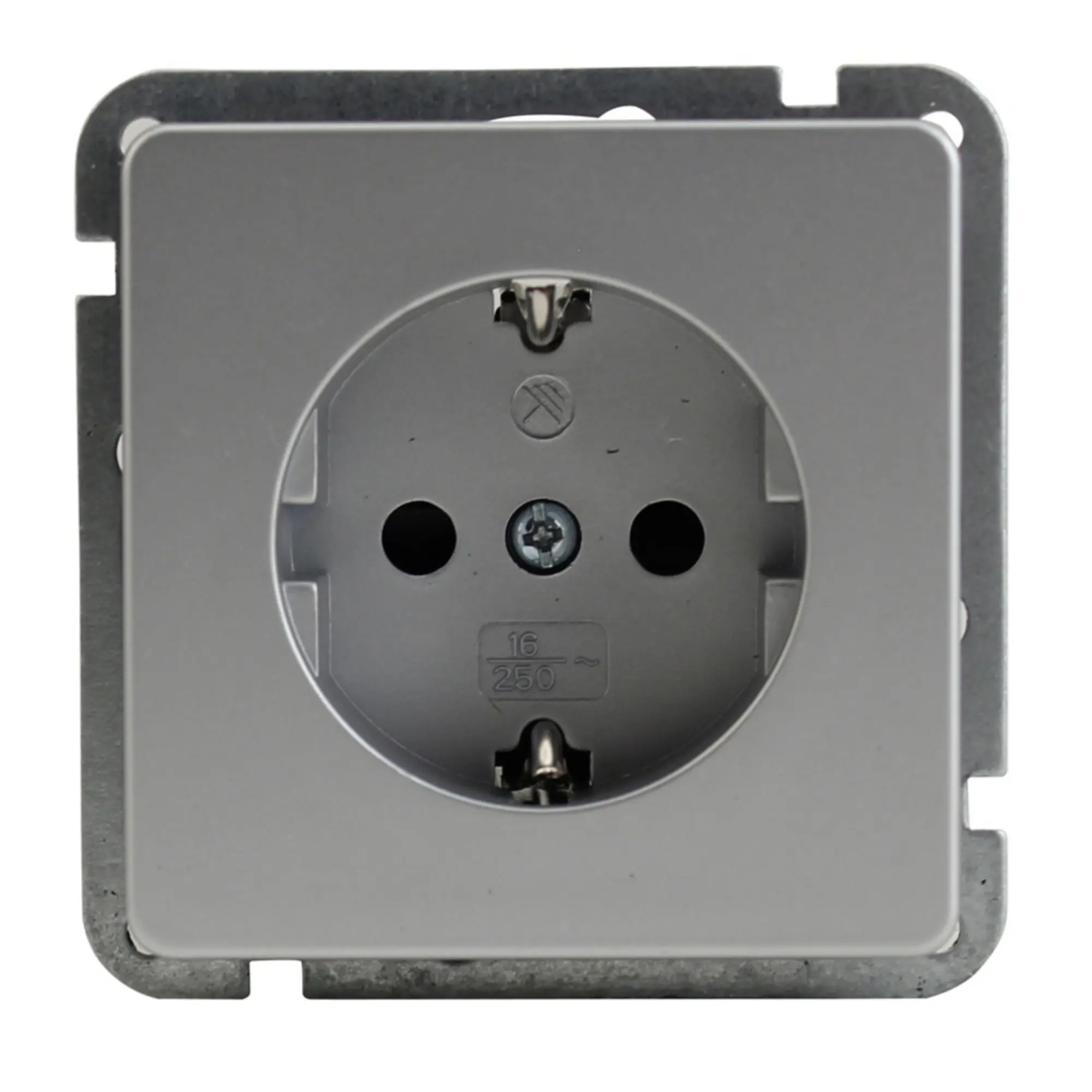 Unitec Steckdose Montreal S503 mit Kindersicherung silber Unitec Steckdose Montreal S503 mit Kindersicherung silber