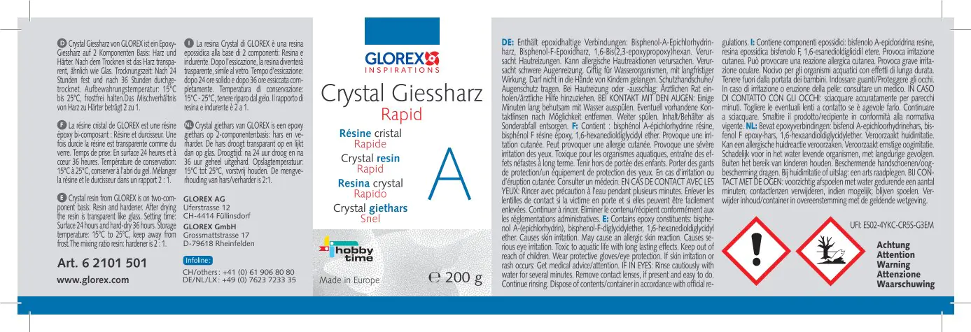 Glorex Crystal-Giessharz 300 g Glorex Crystal-Giessharz 300 g