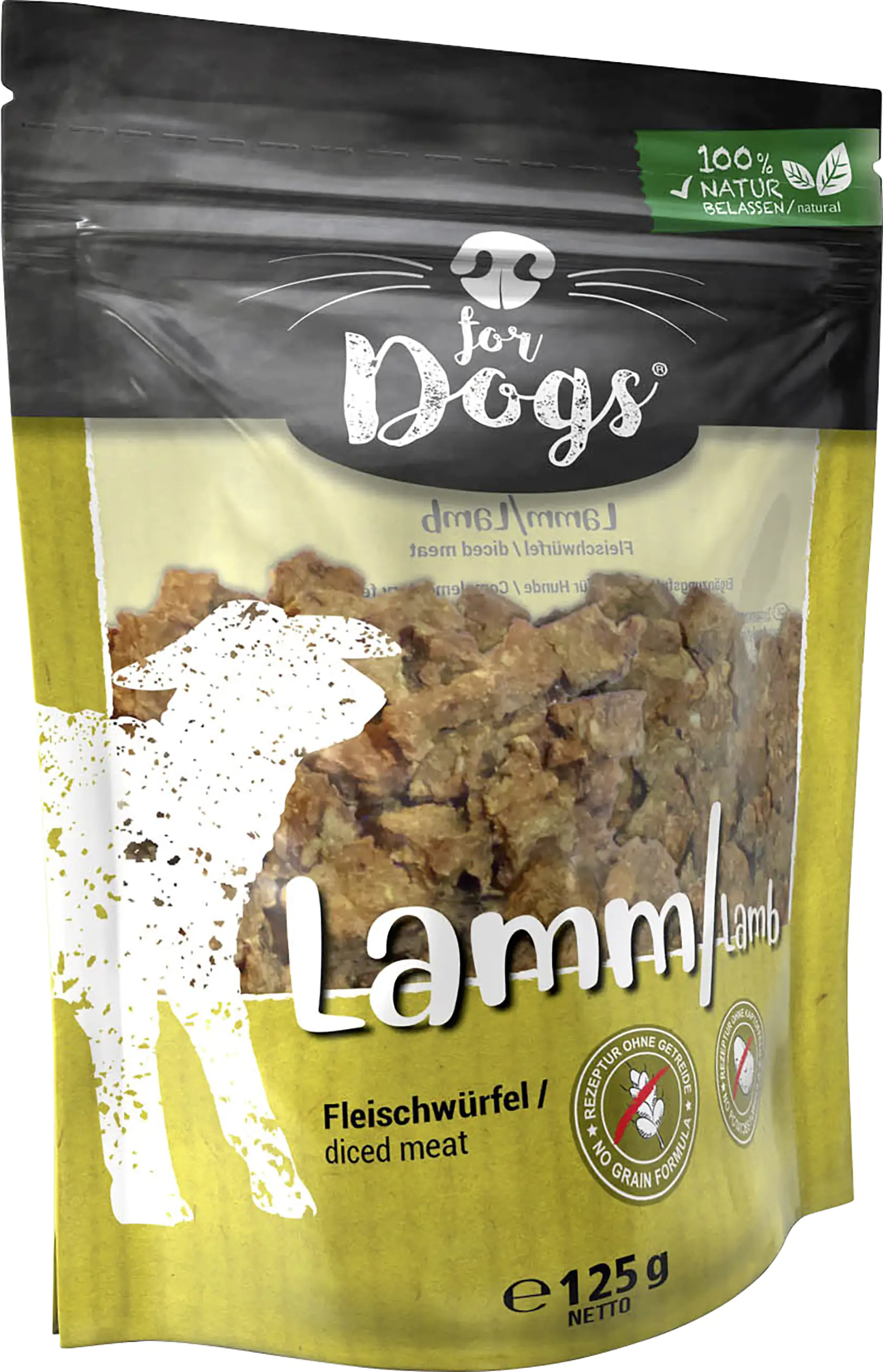 for Dogs Hundesnack Fleischwürfel Lamm 125g for Dogs Hundesnack Fleischwürfel Lamm 125g