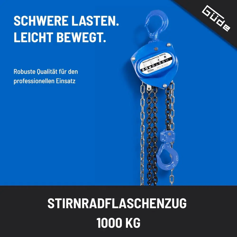 Güde Ketten-Flaschenzug 1000 kg