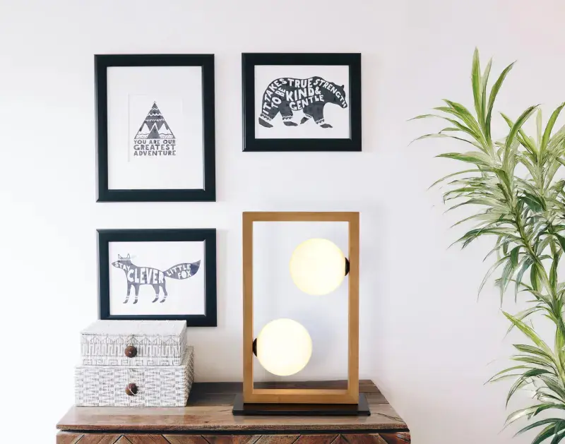 Globo Tischleuchte Nanda 28 x 12 x 40 cm (L x B x H) schwarz matt