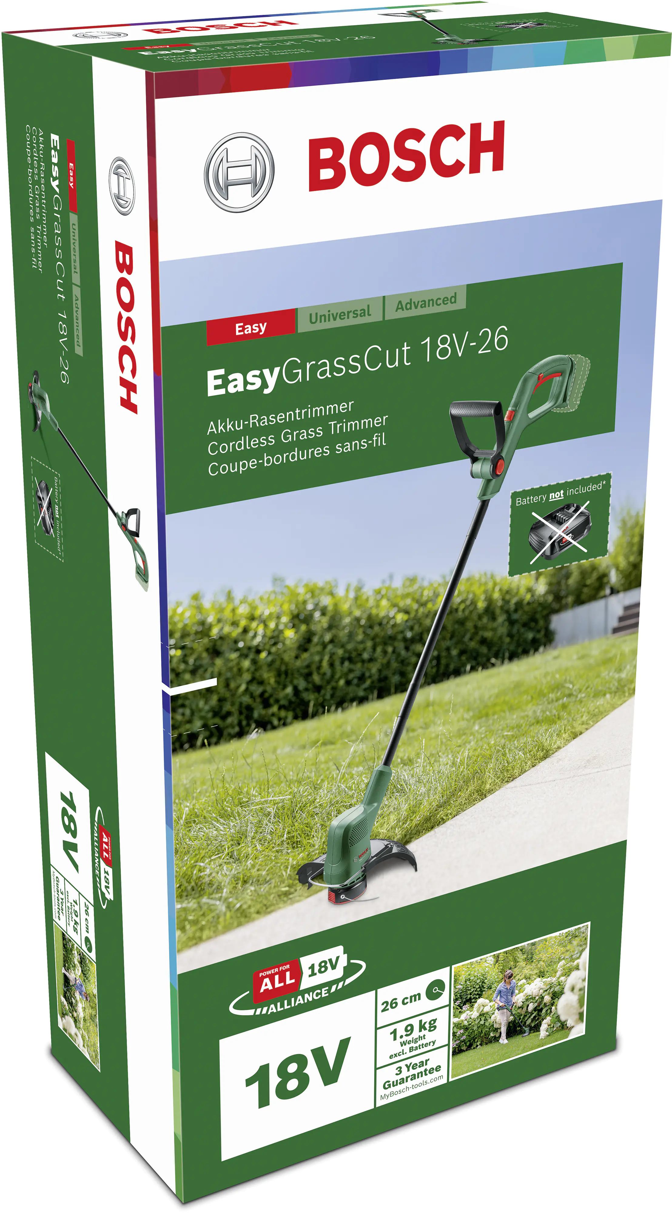 Bosch Akku-Rasentrimmer EasyGrassCut 18V-26 Solo Bosch Akku-Rasentrimmer EasyGrassCut 18V-26 Solo