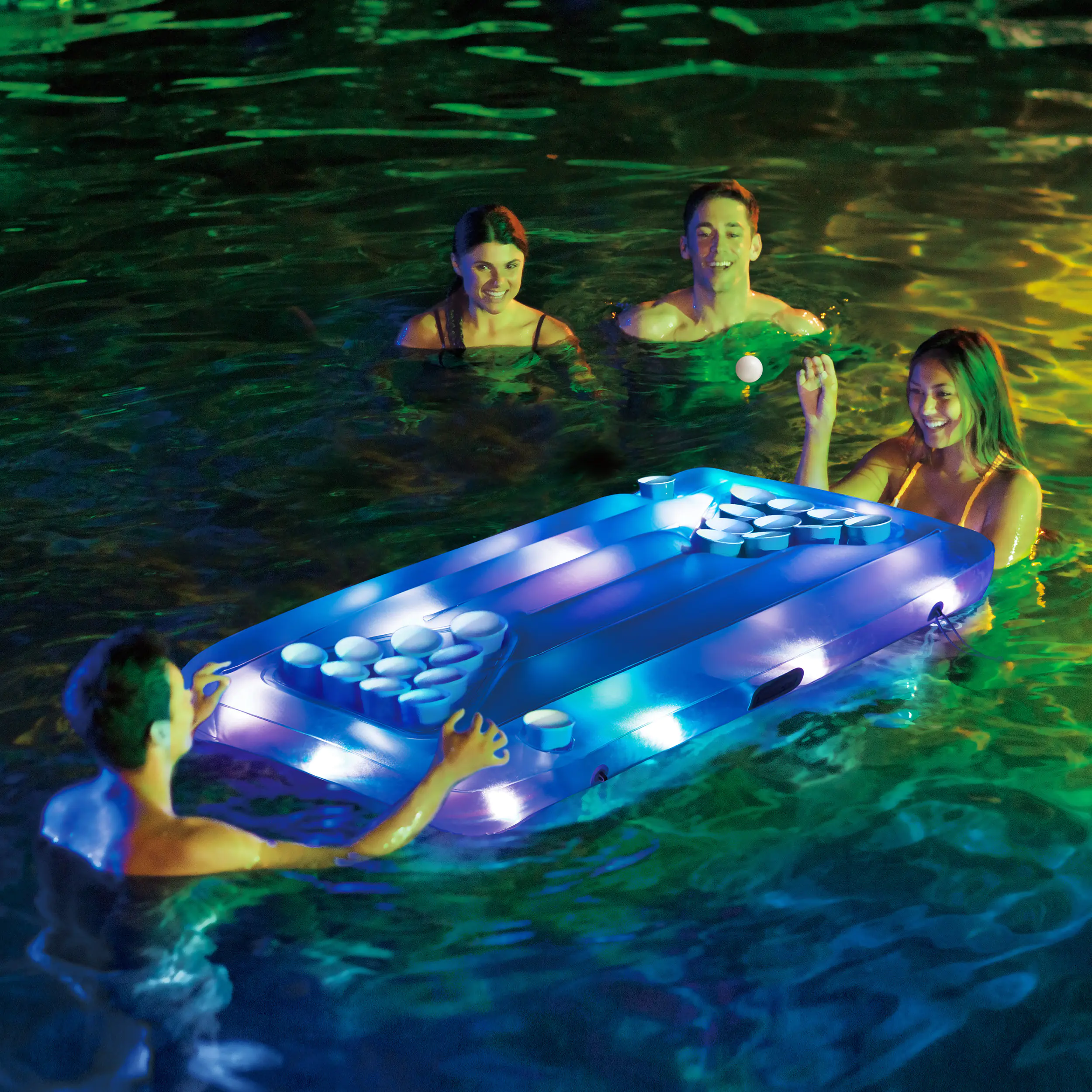 Funsicle Aqua Pong Glow 160x84x19 cm  Funsicle Aqua Pong Glow 160x84x19 cm