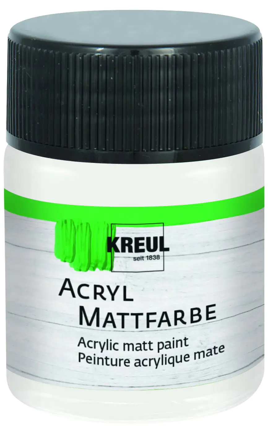 Kreul Acryl Mattfarbe pastellweiß 50 ml