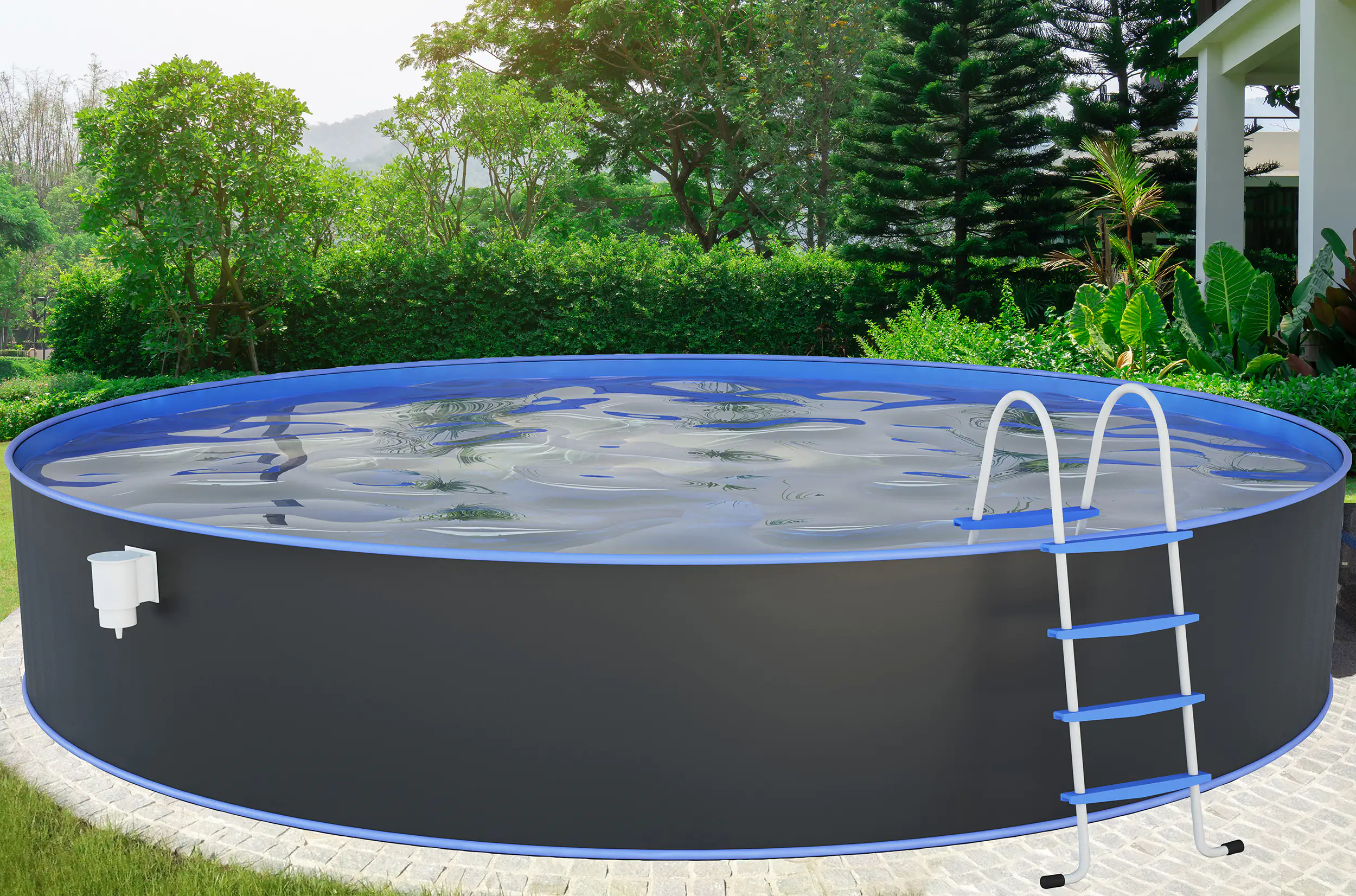 9008748000604_01 Steinbach Stahlwandpool Set Nuovo Ø 350 x 120 cm