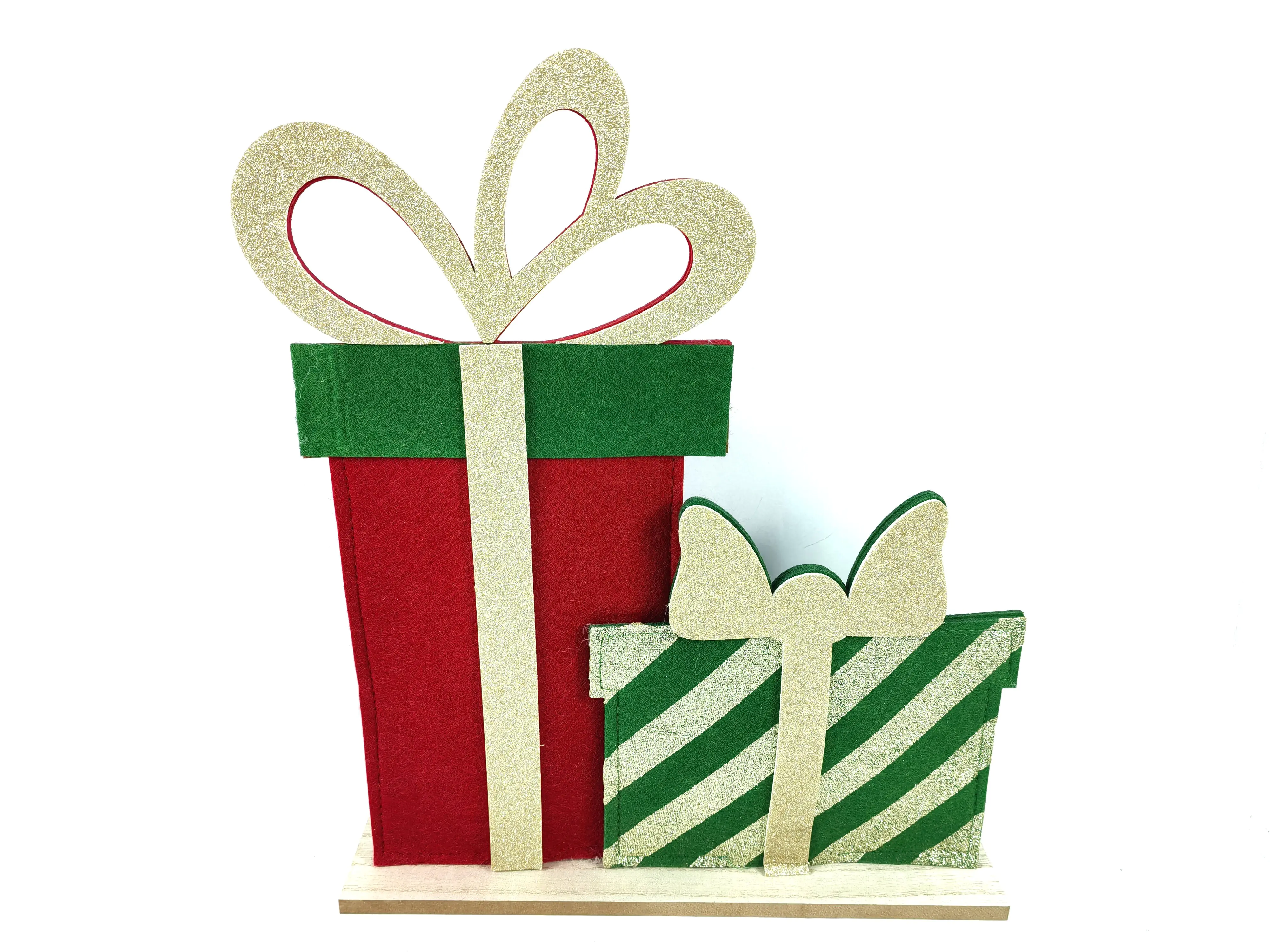 TrendLine Dekofigur Weihnachtsgeschenke Holz 40,5 x 5 x 36 cm mehrfarbig