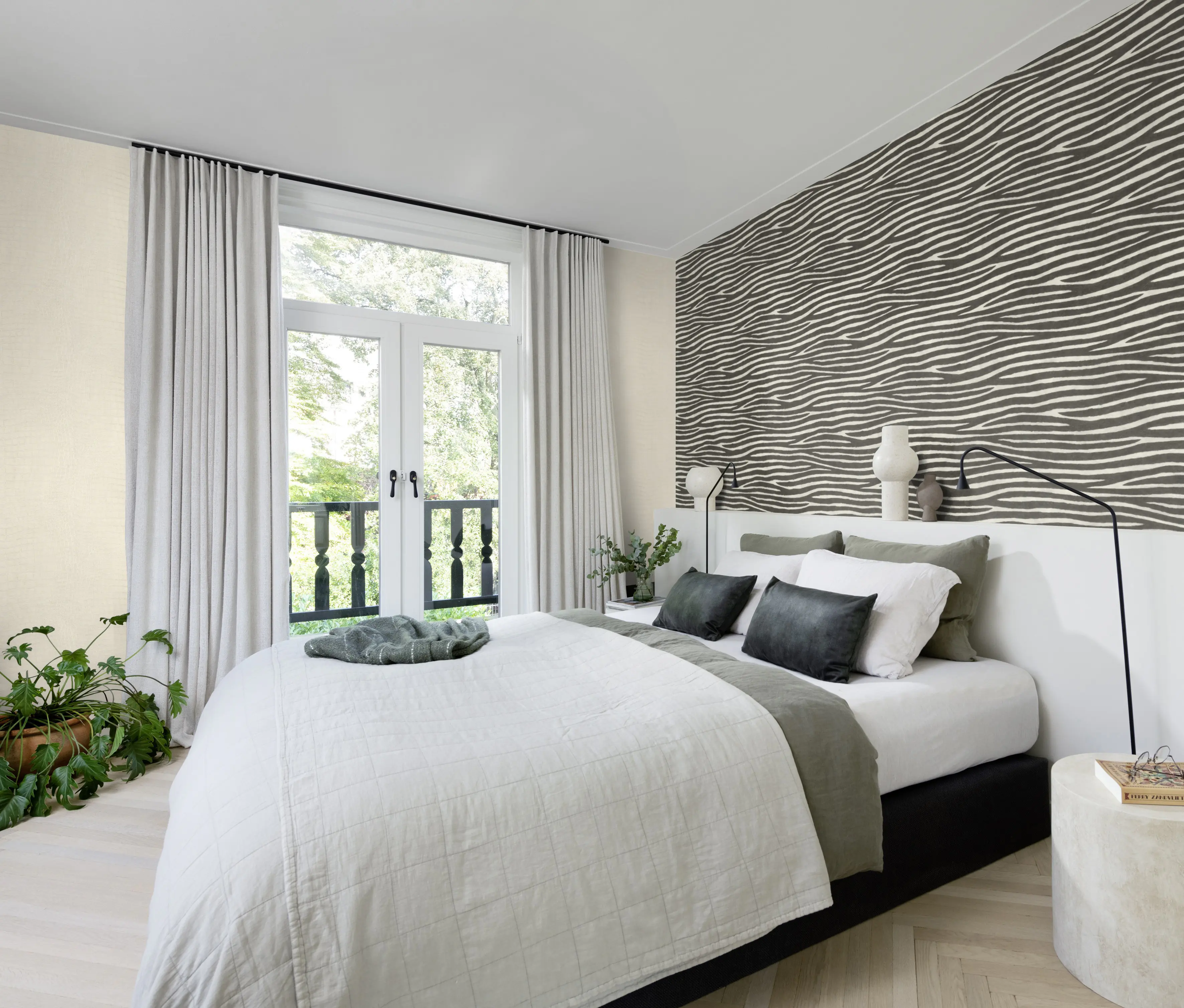 Rasch Vliestapete 751321 Weiß-Cremeweiß Muster & Motive 10,05 m x 0,53 m