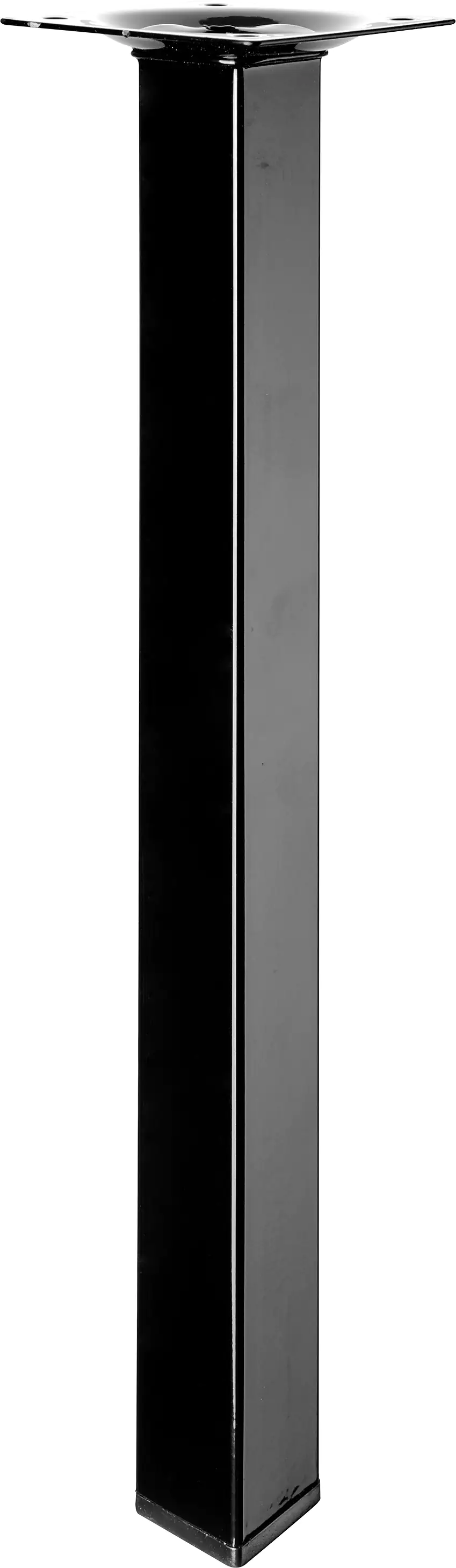 Hettich Tischbein 30 x 2,5 x 2,5 cm Stahl schwarz - 1 Stück