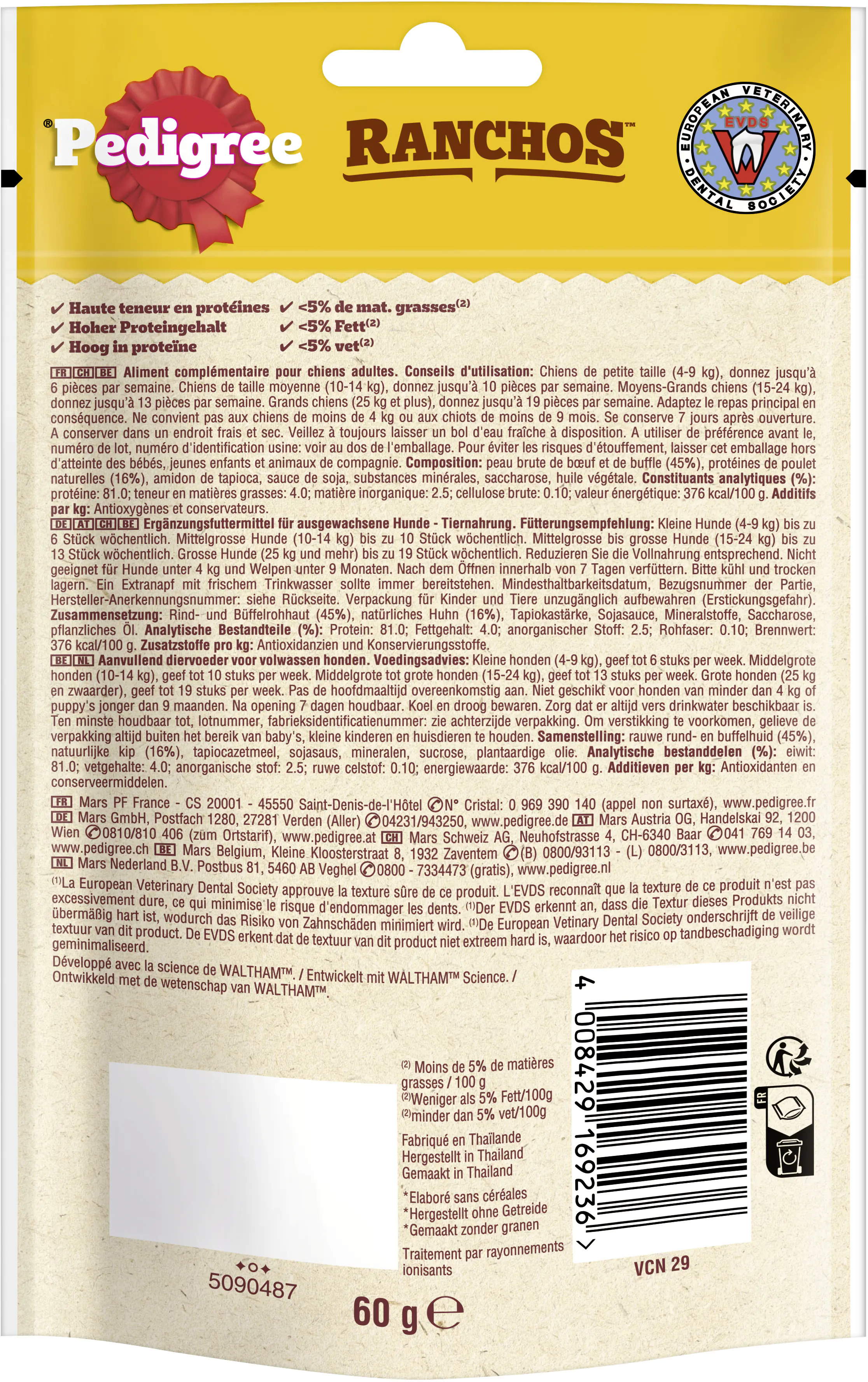 Pedigree Ranchos Hundeleckerli Twist mit Huhn 60 g