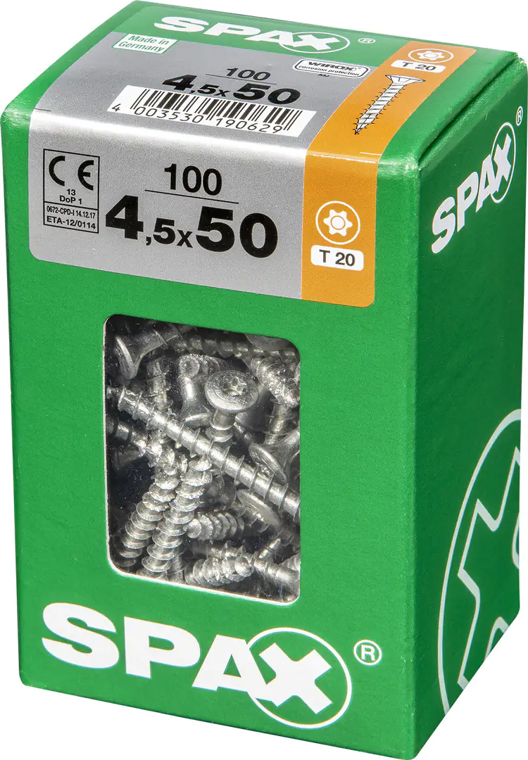 Spax Universalschrauben 4.5 x 50 mm TX 20 - 100 Stk.