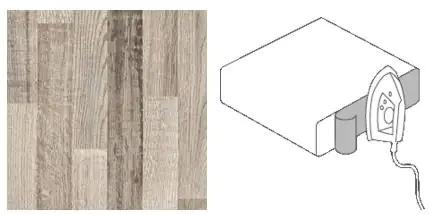 Getalit Umleimer Eiche 65 cm mit Schmelzkleber, 2-teilig