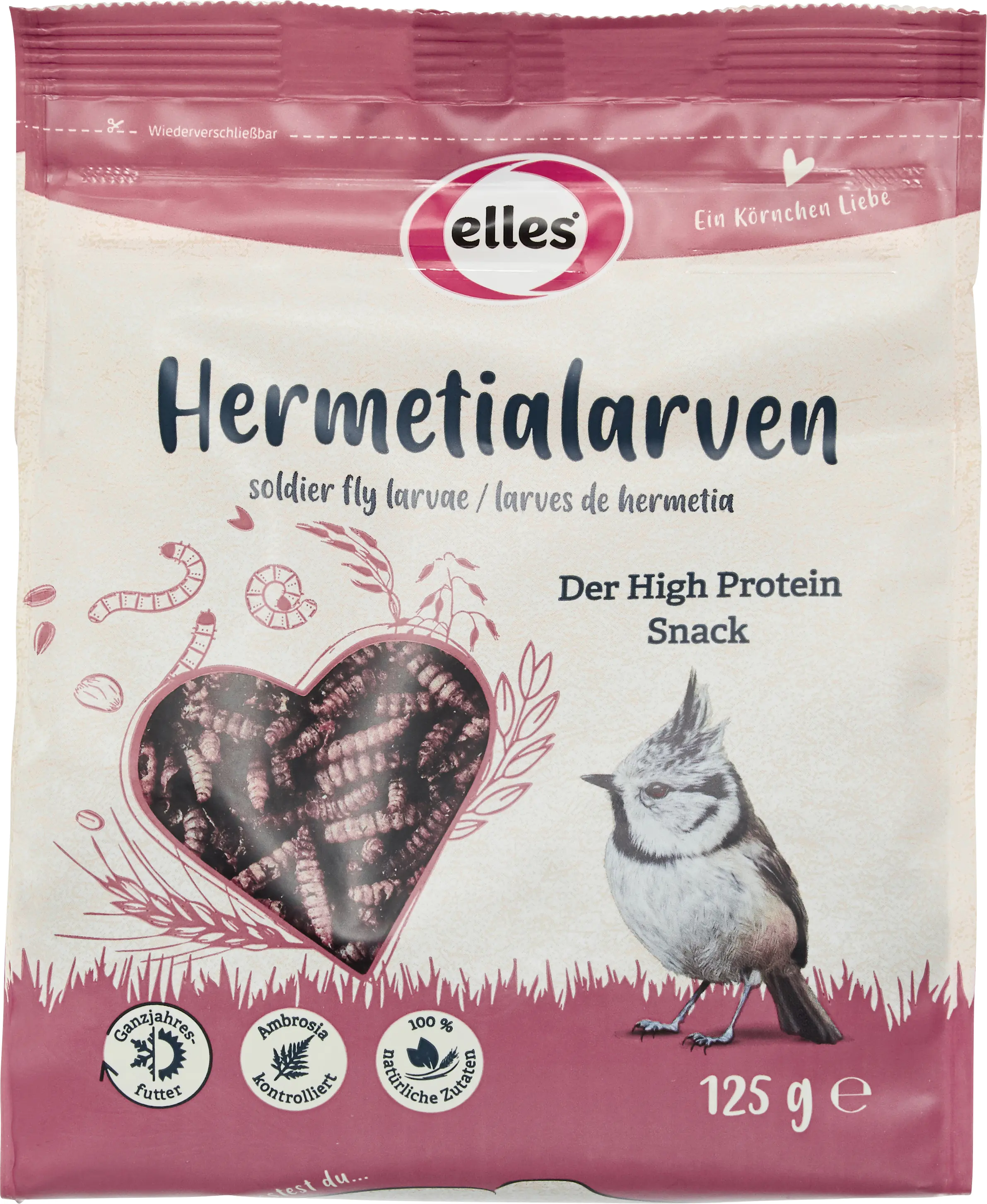 Elles Wildvogelfutter Hermetialarven 125 g Elles Wildvogelfutter Hermetialarven 125 g