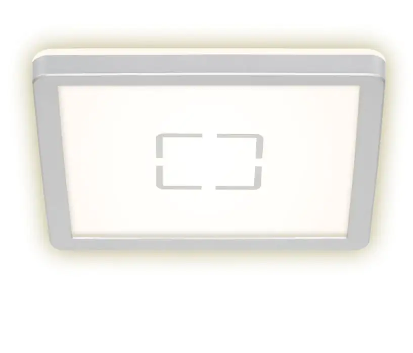 Briloner Slim LED Panel Free silber 19 x 19 cm mit Backlight-Effekt