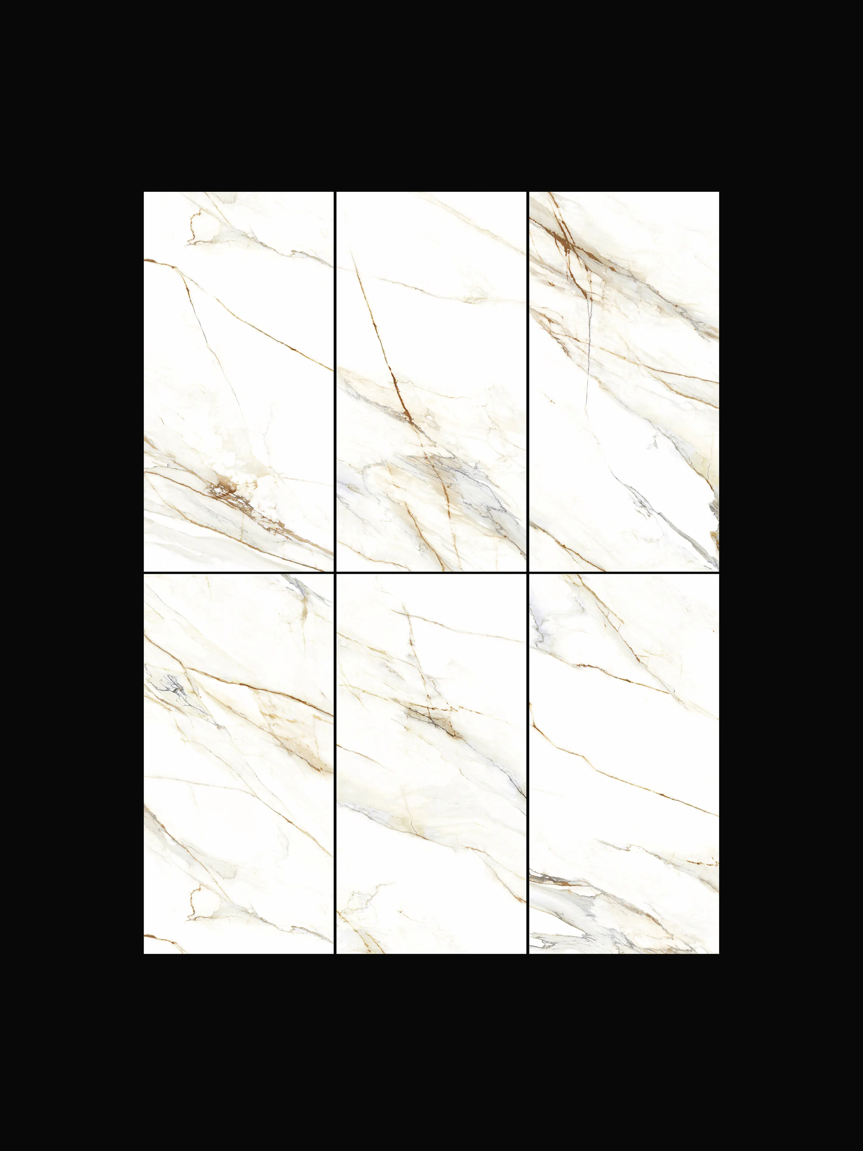 Bodenfliese Feinsteinzeug Venetion Gold 60 x 120 cm weiß