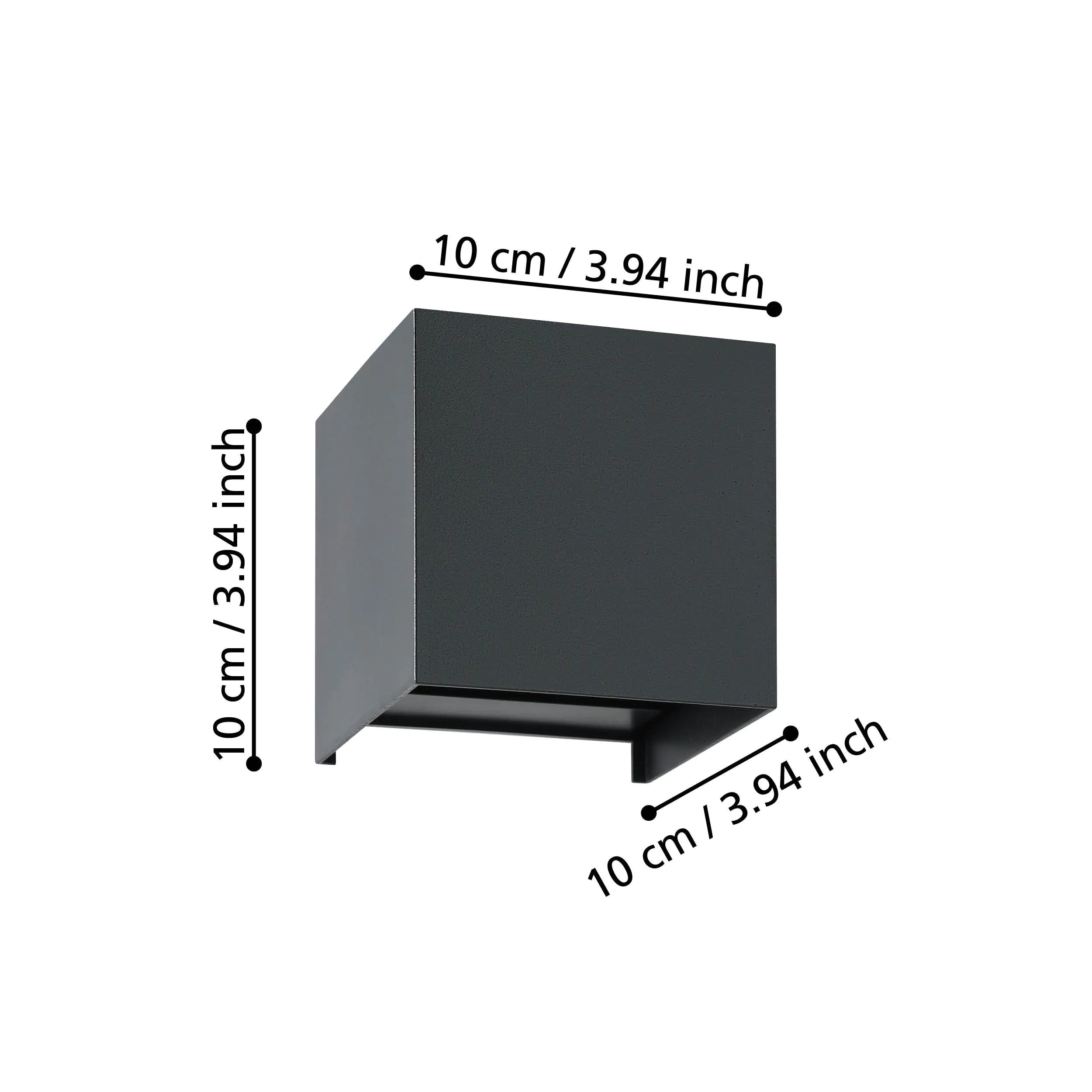 Eglo LED Wandleuchte Va lmonte 3W, 400 lm, 3000K, schwarz Eglo LED Wandleuchte Va lmonte 3W, 400 lm, 3000K, schwarz