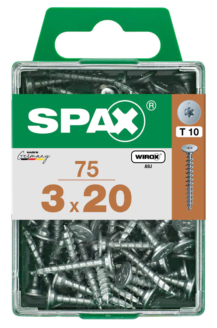 Spax Möbelbauschrauben 3.0 x 20 mm TX 10 - 75 Stk.