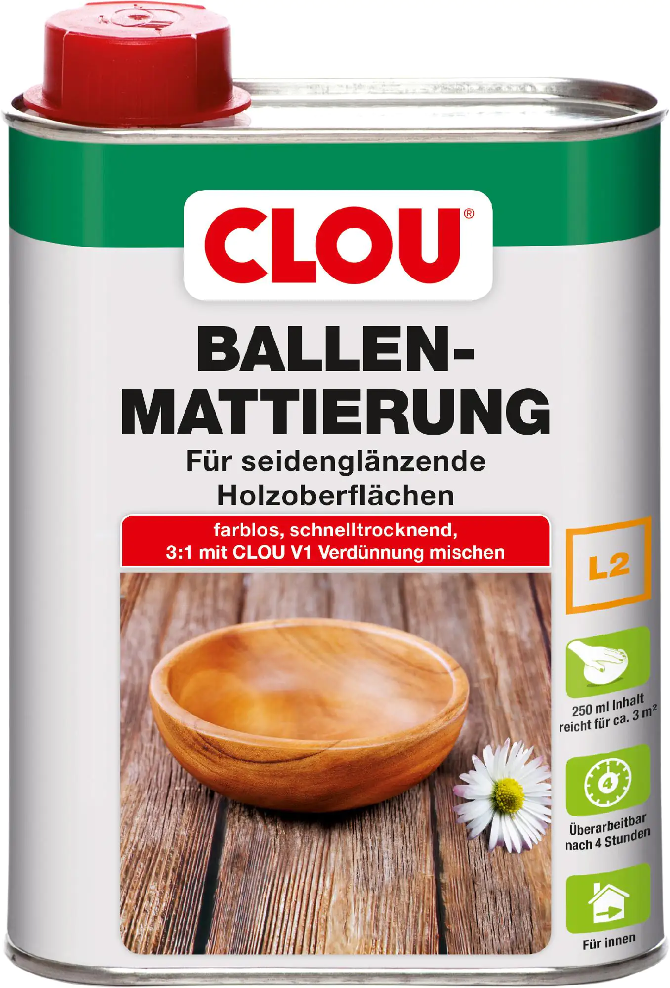 Clou Ballen Mattierung L2 250 ml farblos Clou Ballen Mattierung L2 250 ml farblos