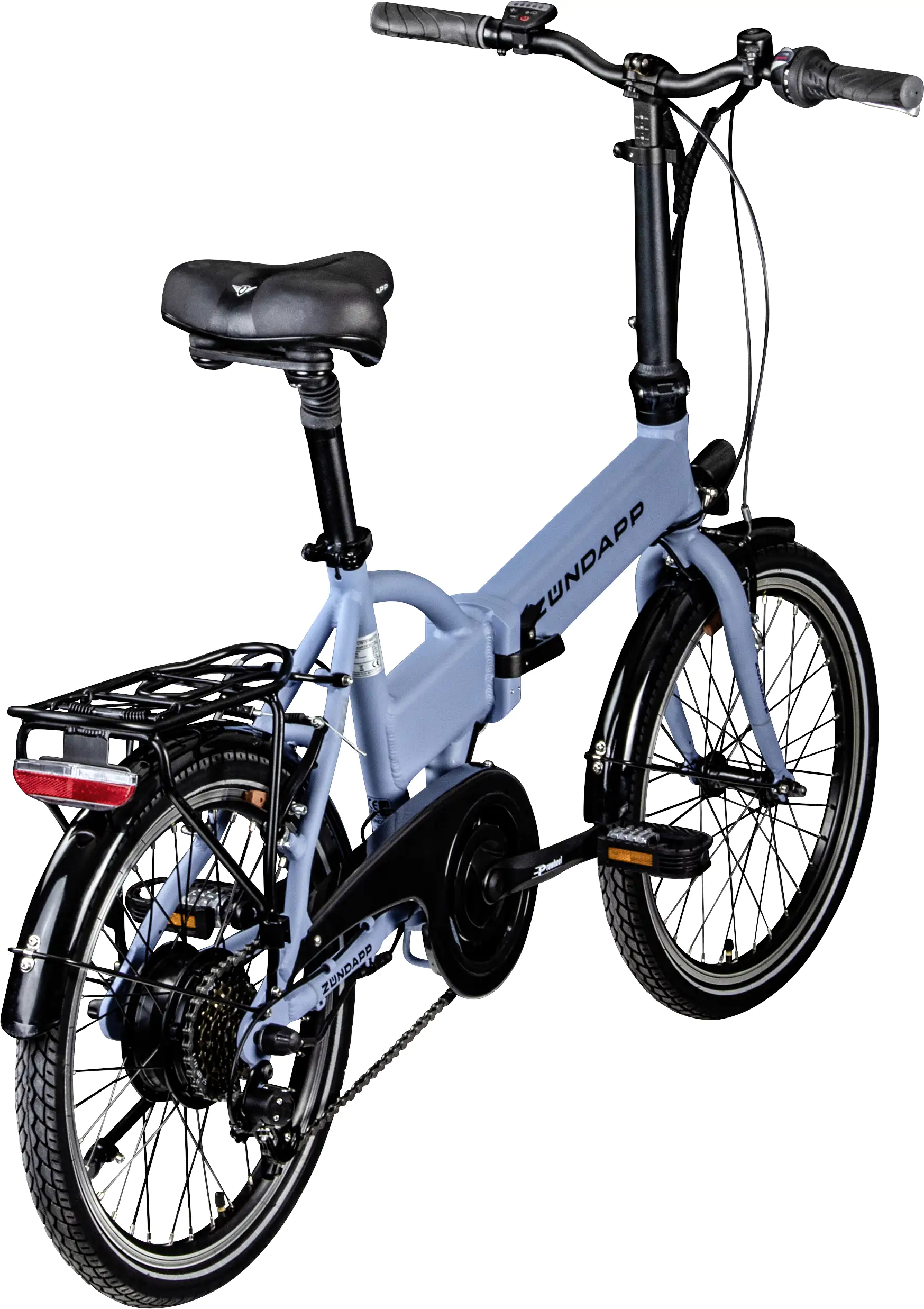 Zündapp E-Bike Faltrad Z101 20 Zoll RH 37cm 6-Gang 270 Wh taubenblau