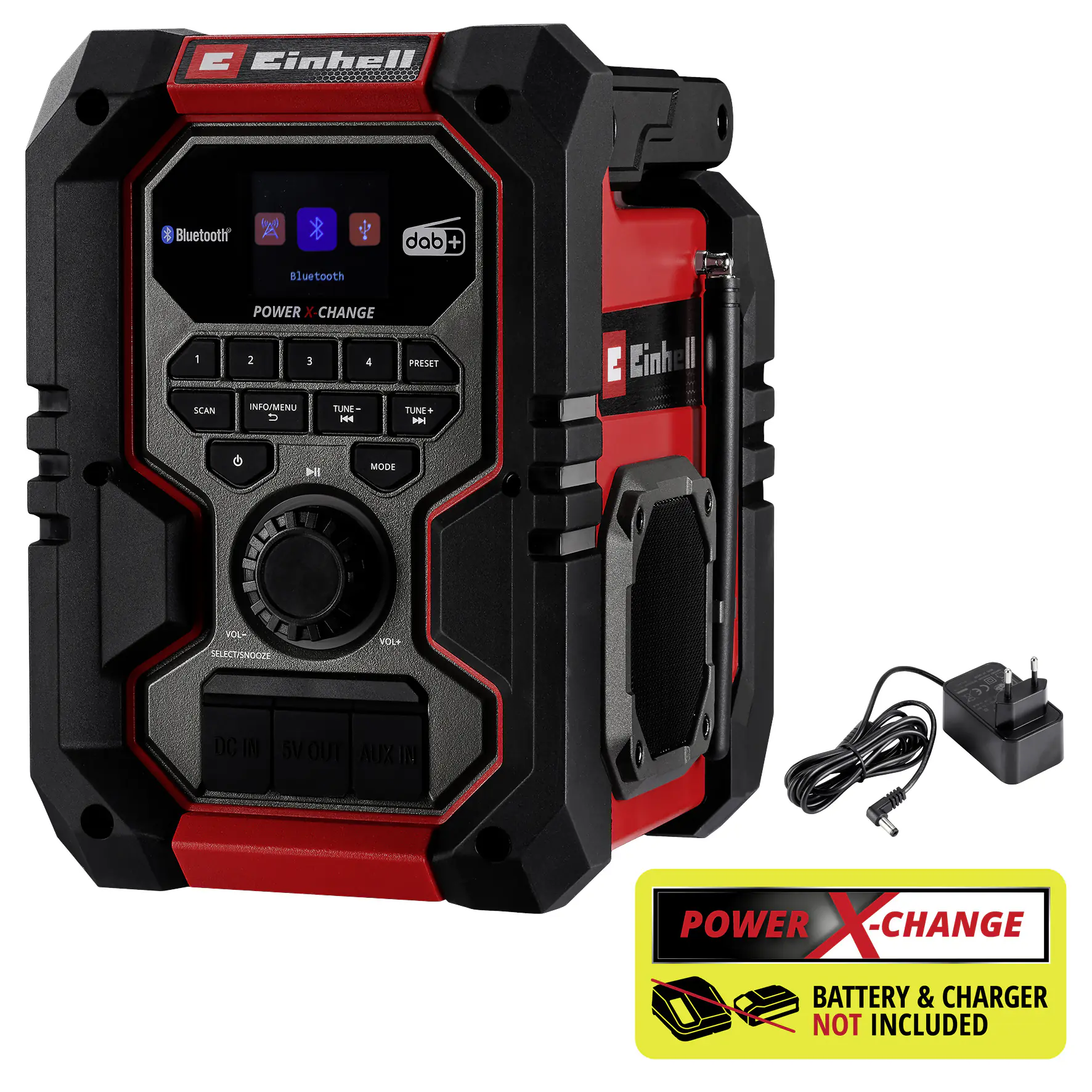 Einhell Expert Baustellenradio Akku-Radio TE-CR 18 Li DAB+/FM/BT Solo
