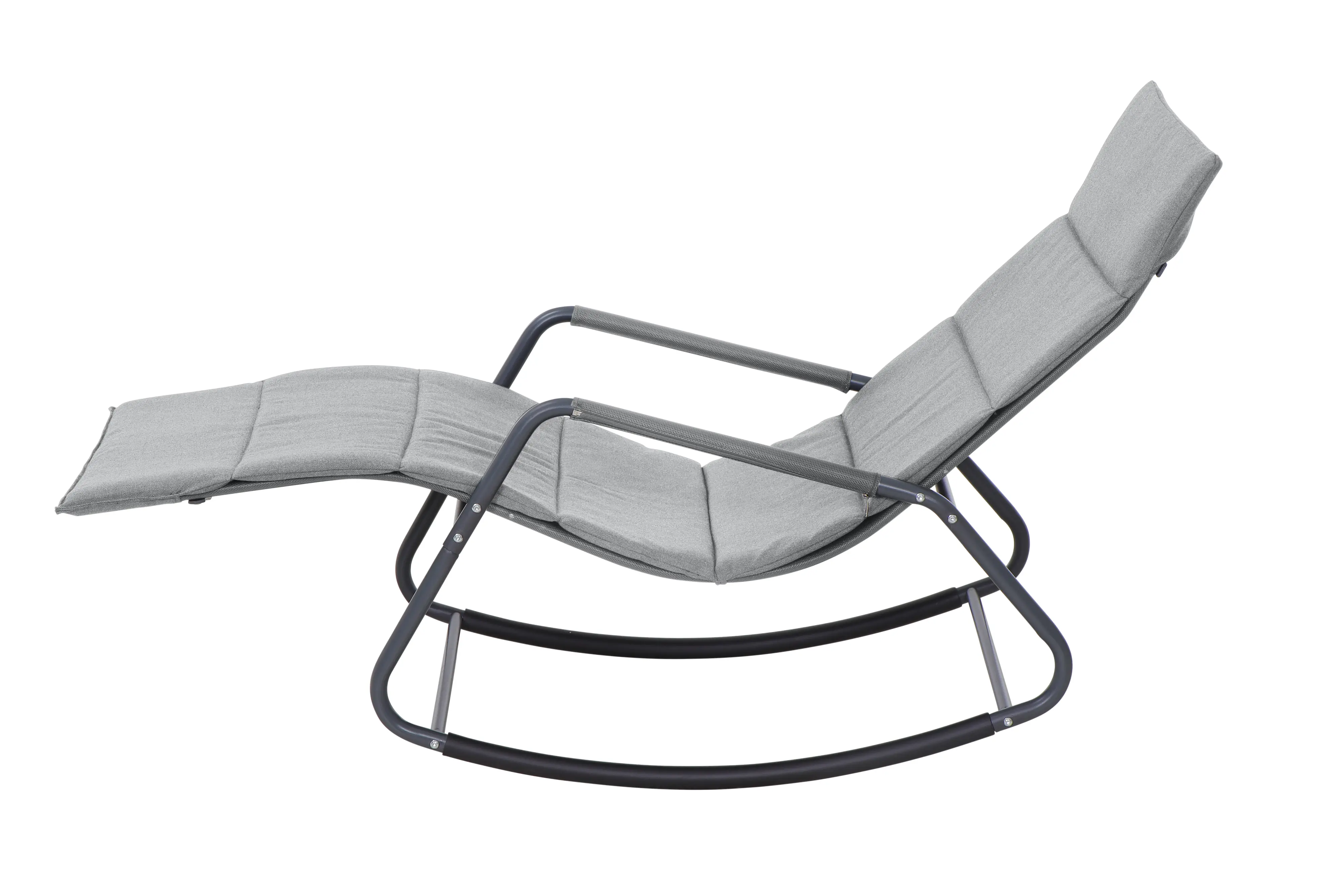 Siena Garden Schaukelliege mit Kissen Stahl Aliano grau