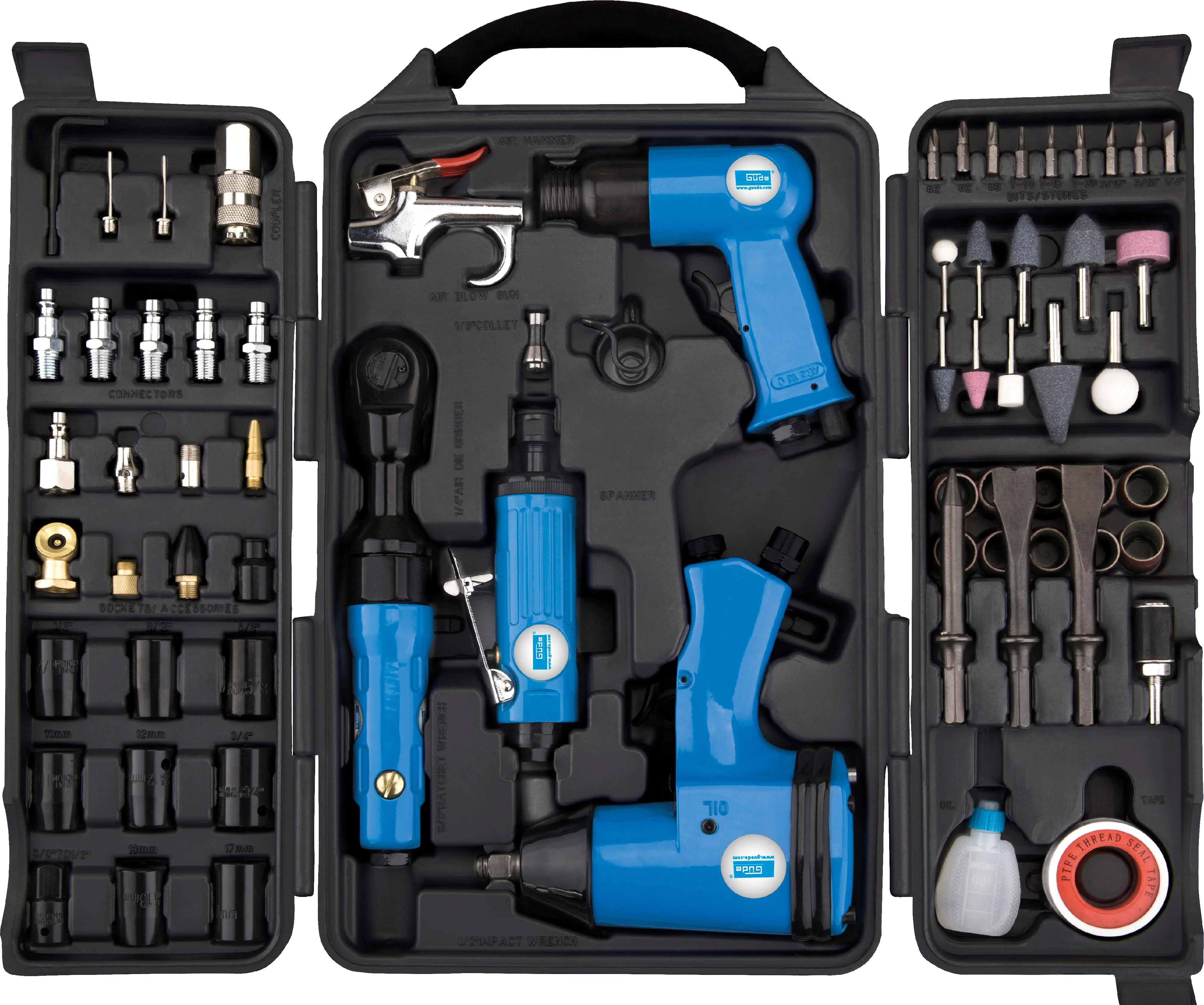 Güde Druckluftgeräte-Set 71-teilig Güde Druckluftgeräte-Set 71-teilig