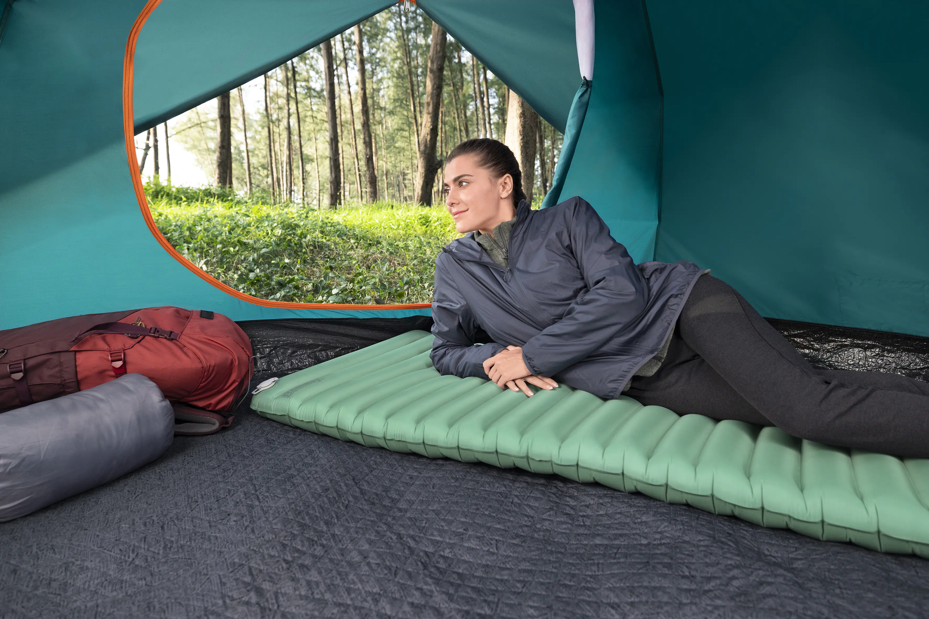 Bestway Isomatte AdventuRest aufblasbar grün 198 x 71 x 8 cm Bestway Isomatte AdventuRest aufblasbar grün 198 x 71 x 8 cm