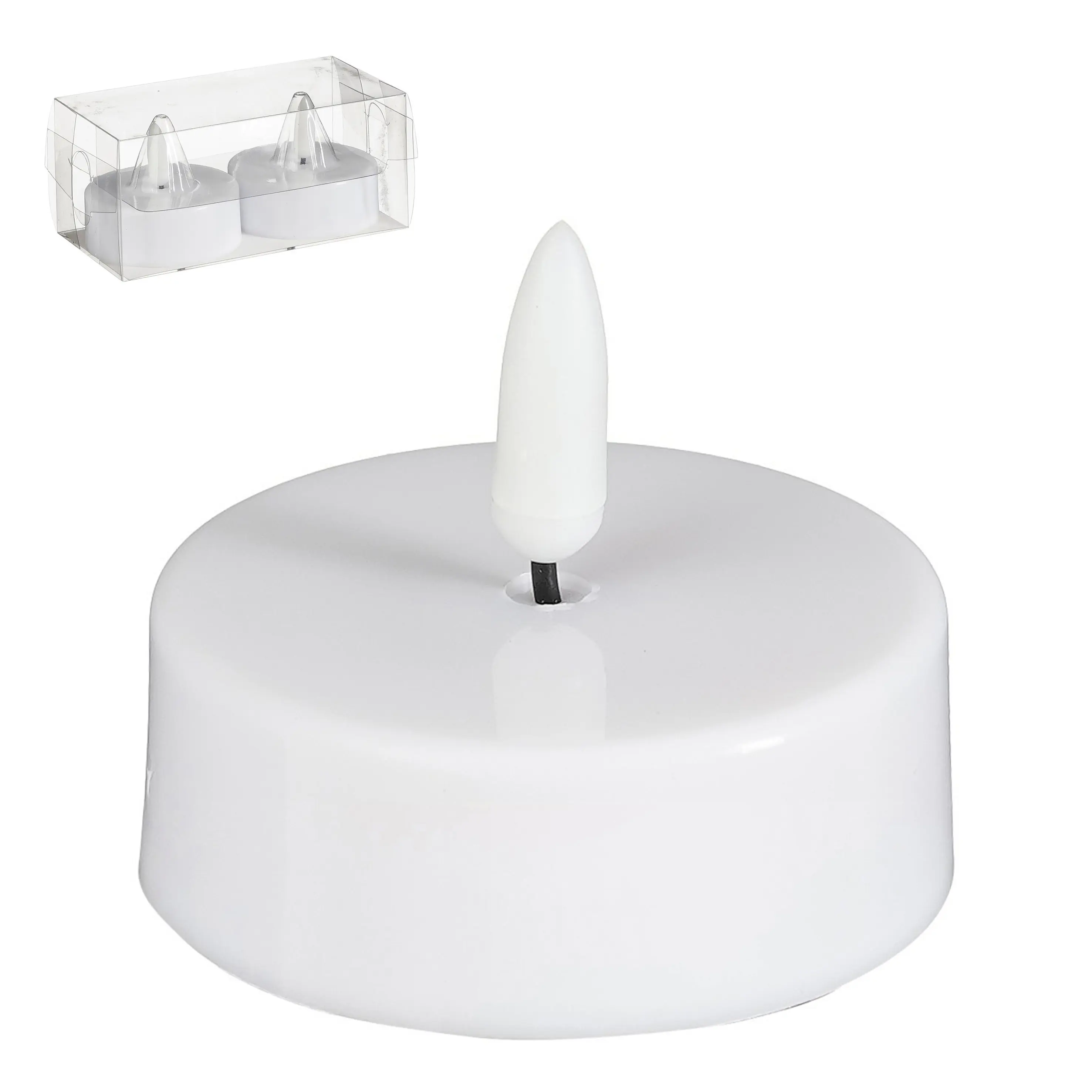 Mica Decorations LED Teelicht batteriebetrieben weiß Ø 6 x 5 cm warmweiß 2 Stück Mica Decorations LED Teelicht batteriebetrieben weiß Ø 6 x 5 cm warmweiß 2 Stück