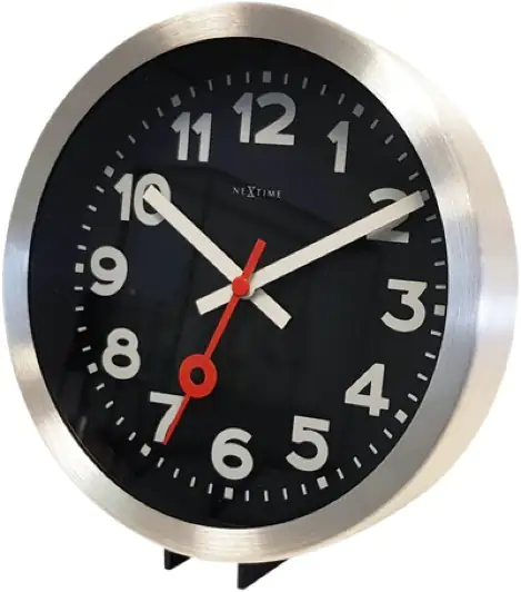 Nextime Tisch- Wanduhr Station Ø 19 cm schwarz Nextime Tisch- Wanduhr Station Ø 19 cm schwarz