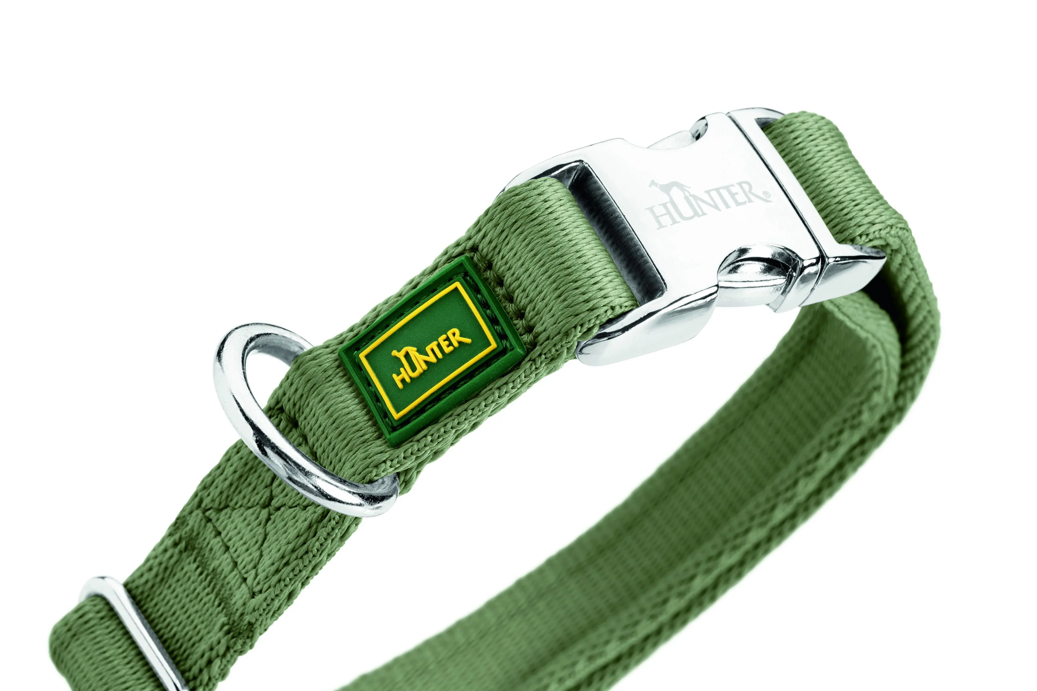 Hunter Hundehalsband Inari Alu-Strong M lindgrün