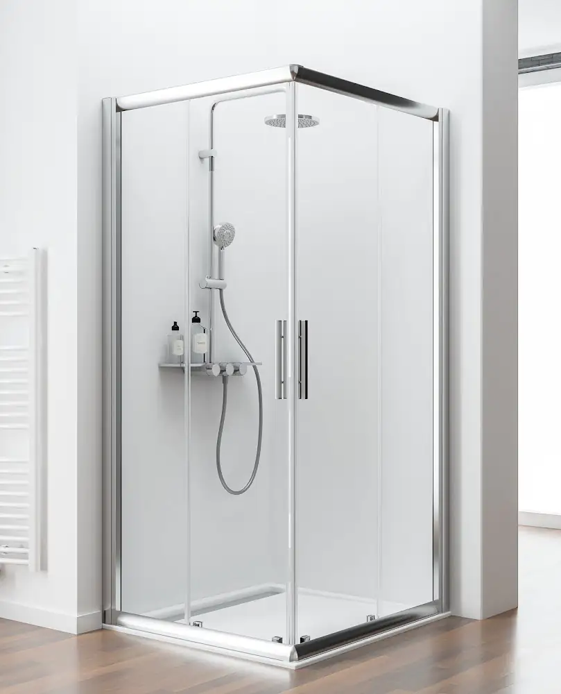 Schulte Eckeinstieg 75 x 90 x 185 cm Kristall/Trend