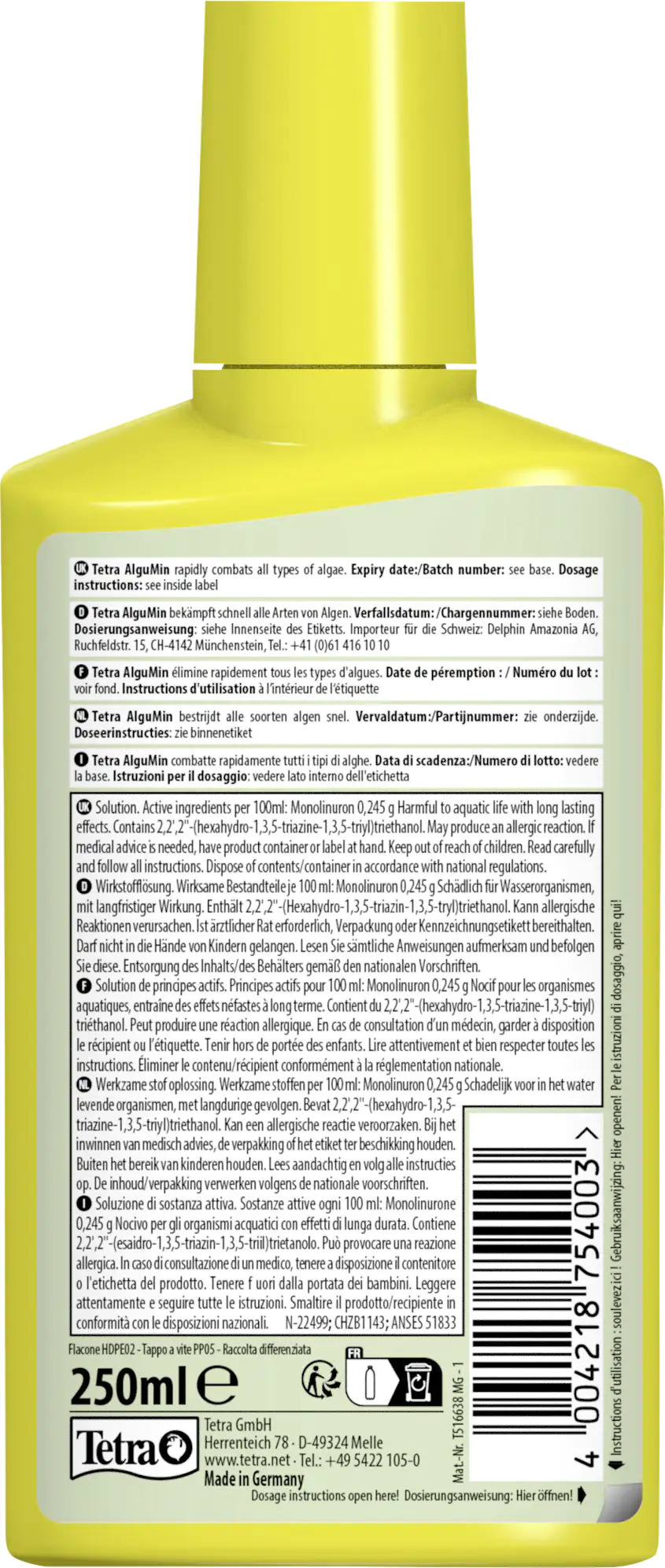 Tetra AlguMin 250 ml