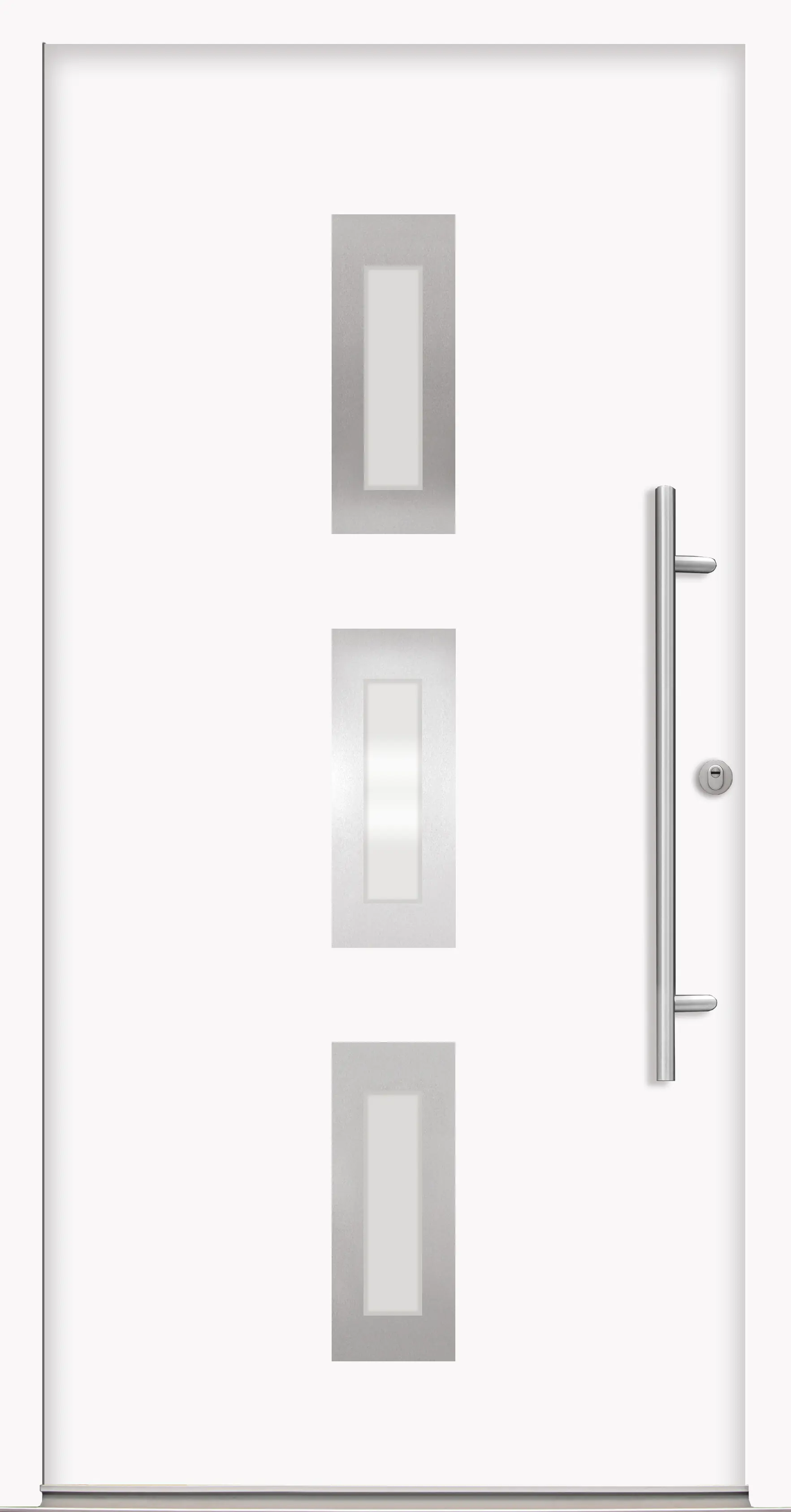 Splendoor Haustür Passivedoor Premium B02 RC2 Weiß DIN Rechts 110 x 210 cm