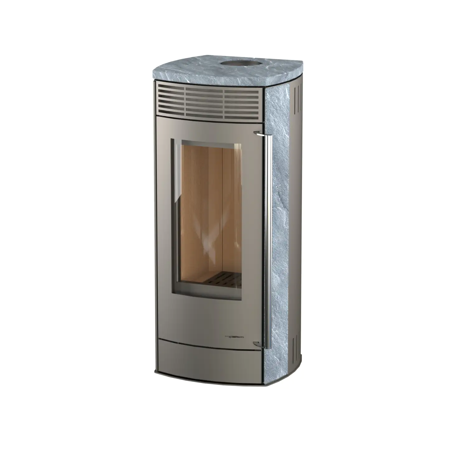 Thermia Kaminofen Alpha Naturstein grau 6 kW