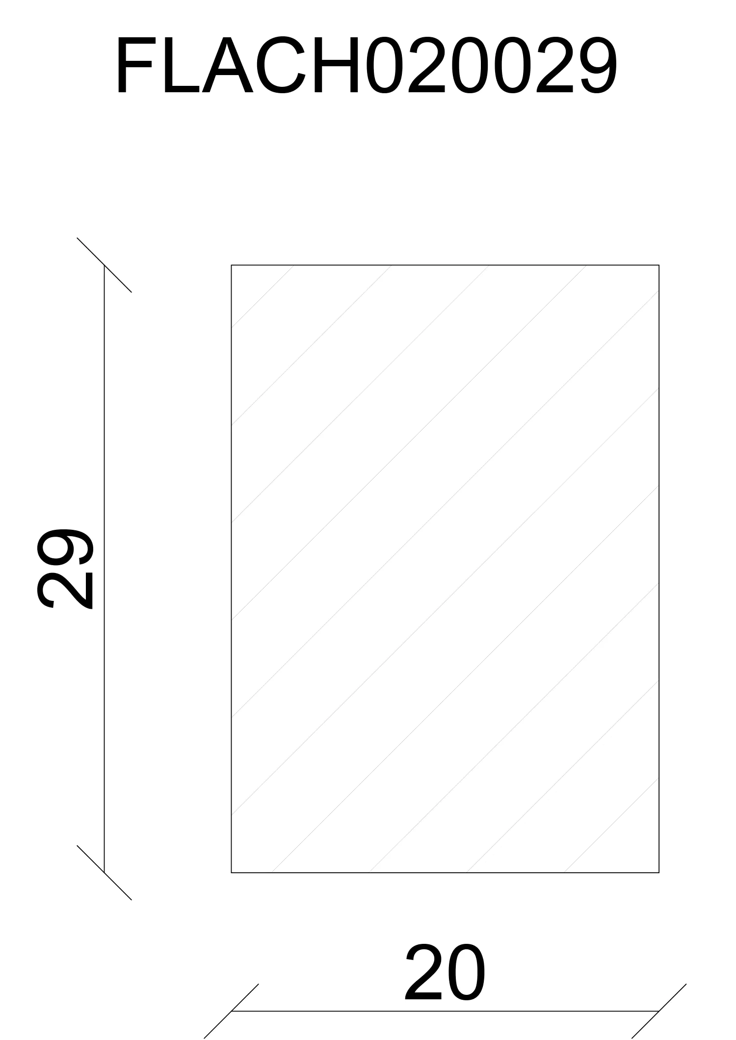 FN Neuhofer Flachleiste 95 cm 29 x 20 mm Buche