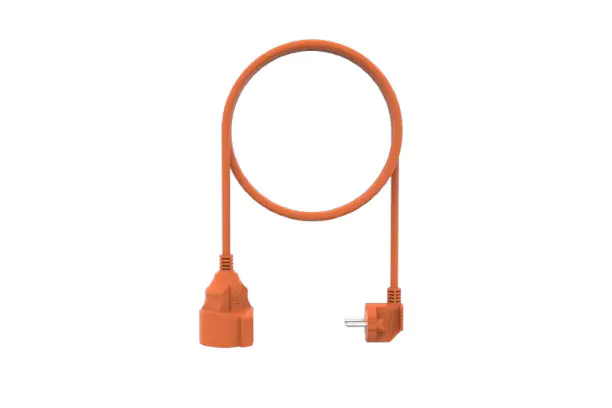 SunLit Solar Verlängerungskabel Innen 10 m H05VV-F 3G 1,5, orange