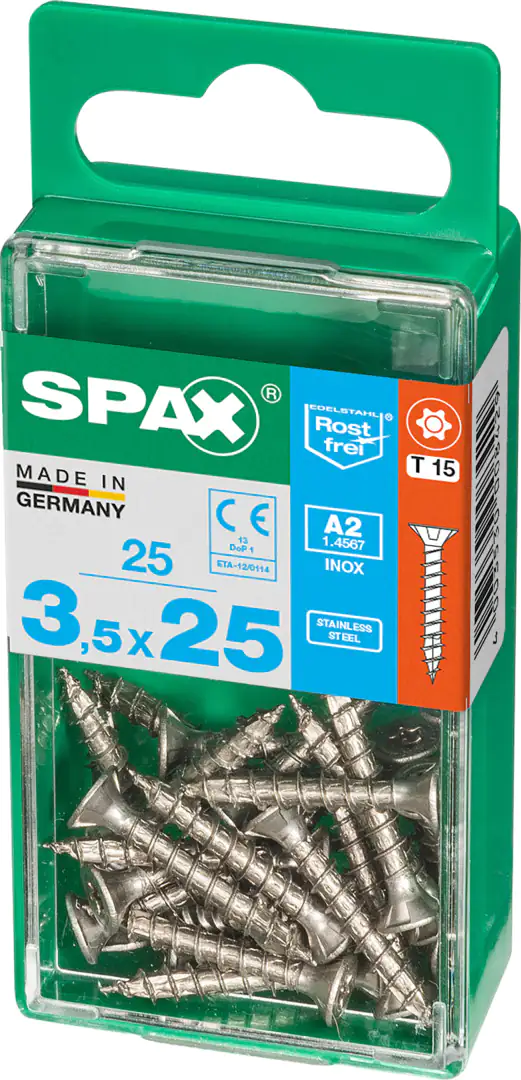 Spax Universalschrauben 3.5 x 25 mm TX 15 - 25 Stk.