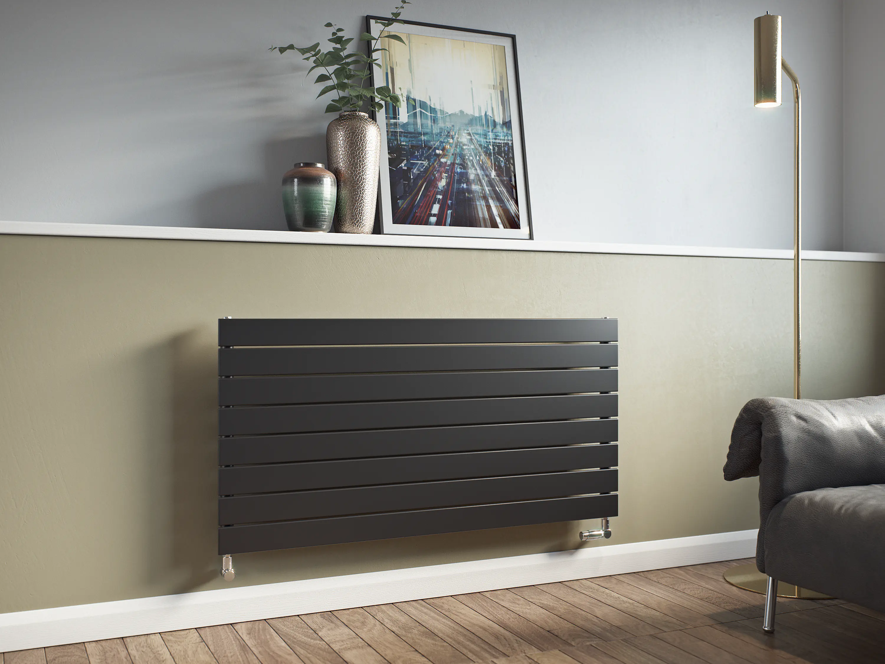 Ximax Heizkörper P1 horizontal 52 x 120 cm 677 Watt anthrazit 